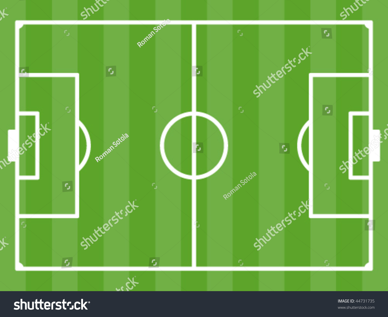 Vector Football Field Stock Vector 44731735 - Shutterstock