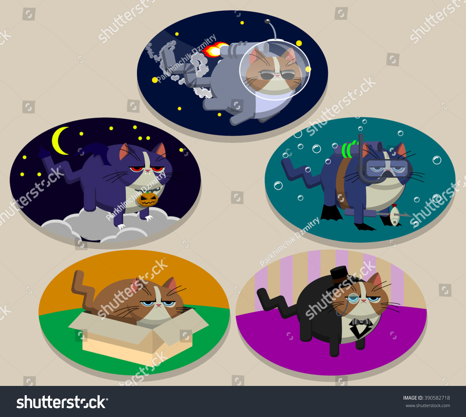 Vector Funny Cats Set Stock Vector Royalty Free 390582718 Shutterstock Vector Funny Cats Set Stock Vector Royalty Free 390582718 Shutterstock