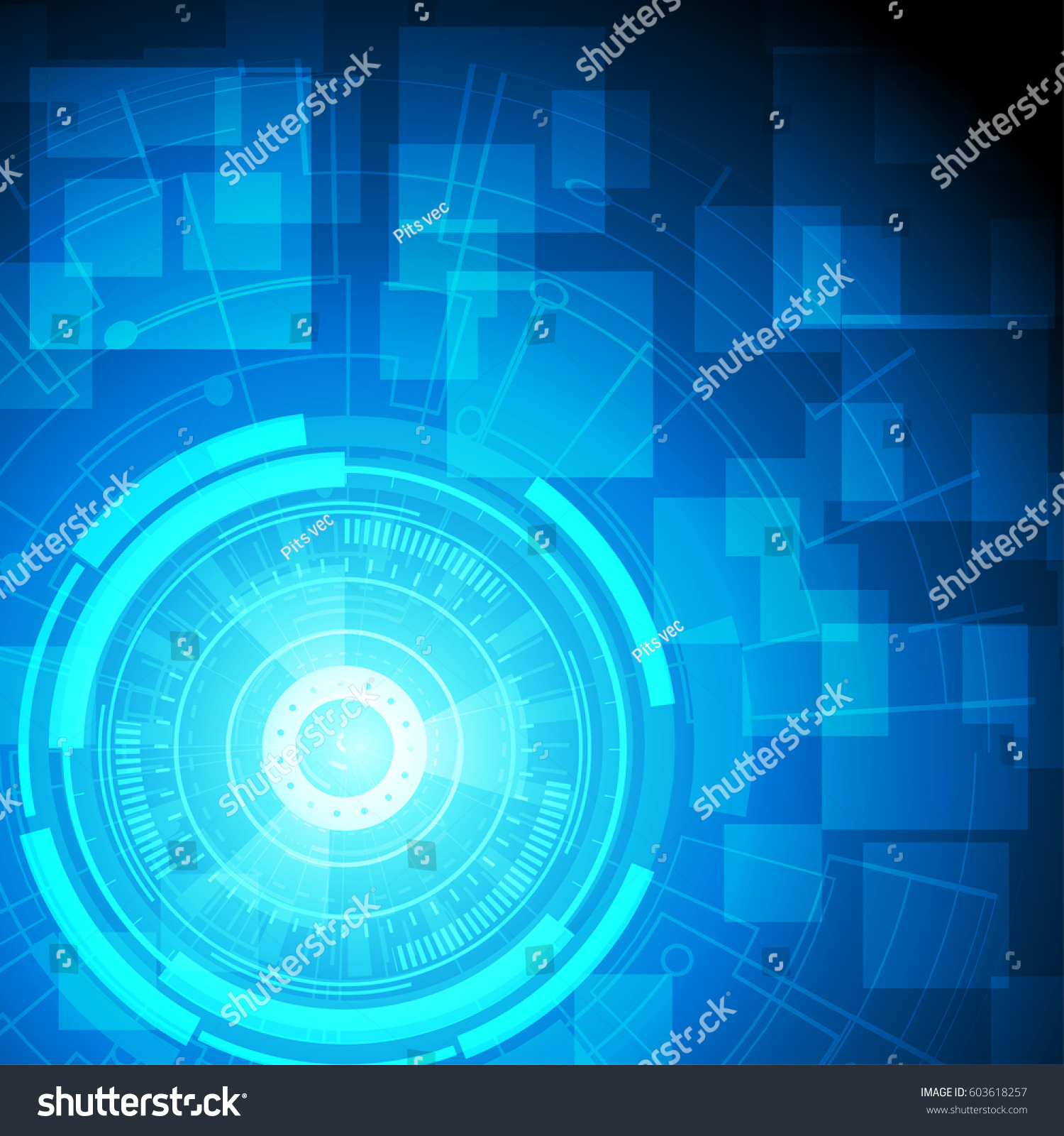 Vector Futuristic Technology Background 500x500 Pixels Stock Vector Royalty Free