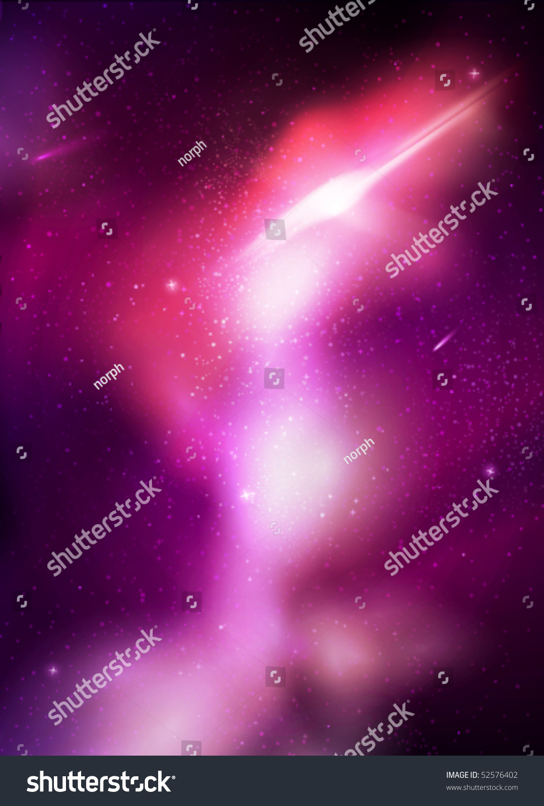 Vector Galaxy Illustration Stock Vector (Royalty Free) 52576402