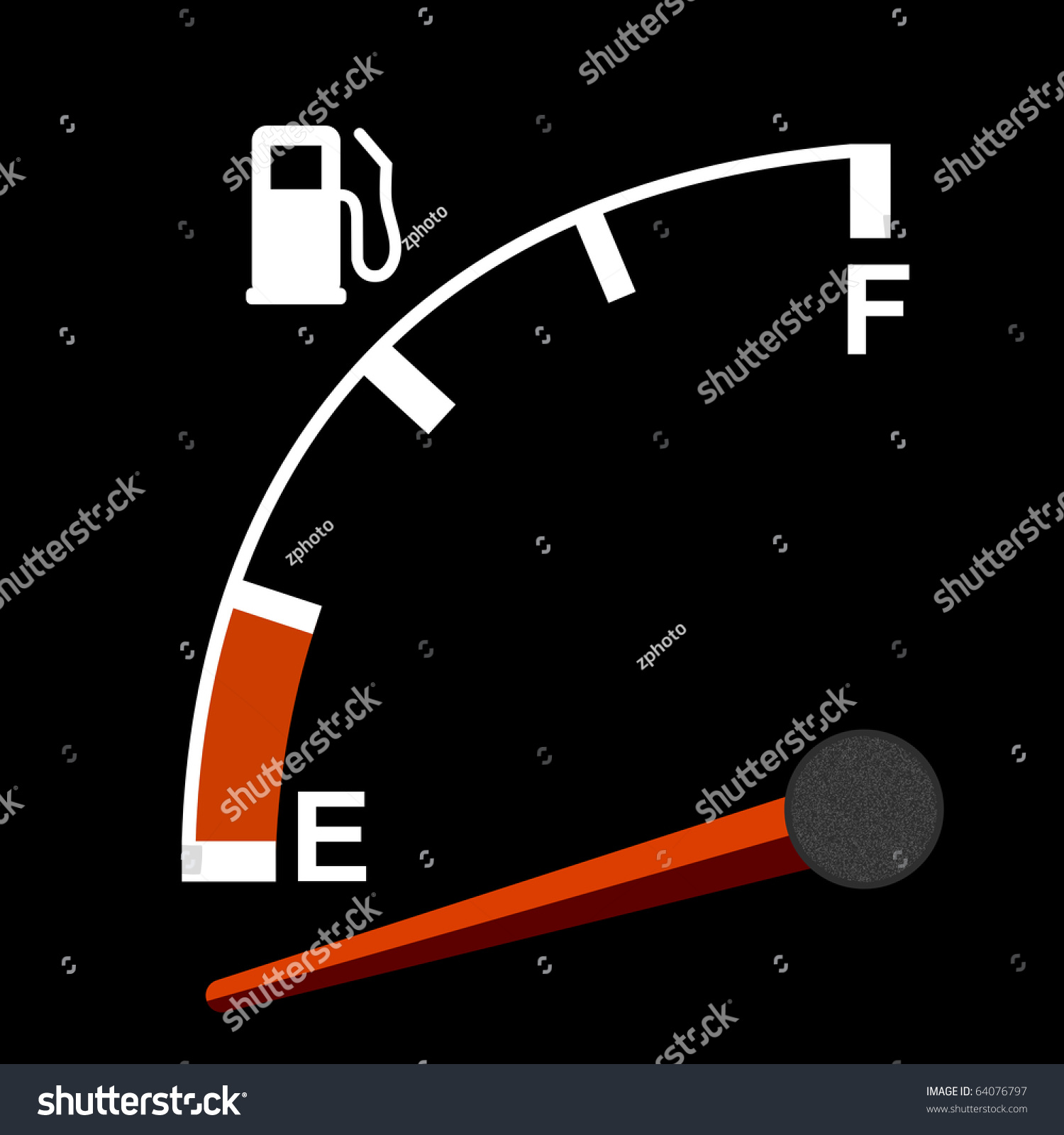 SVG of Vector gas gauge svg