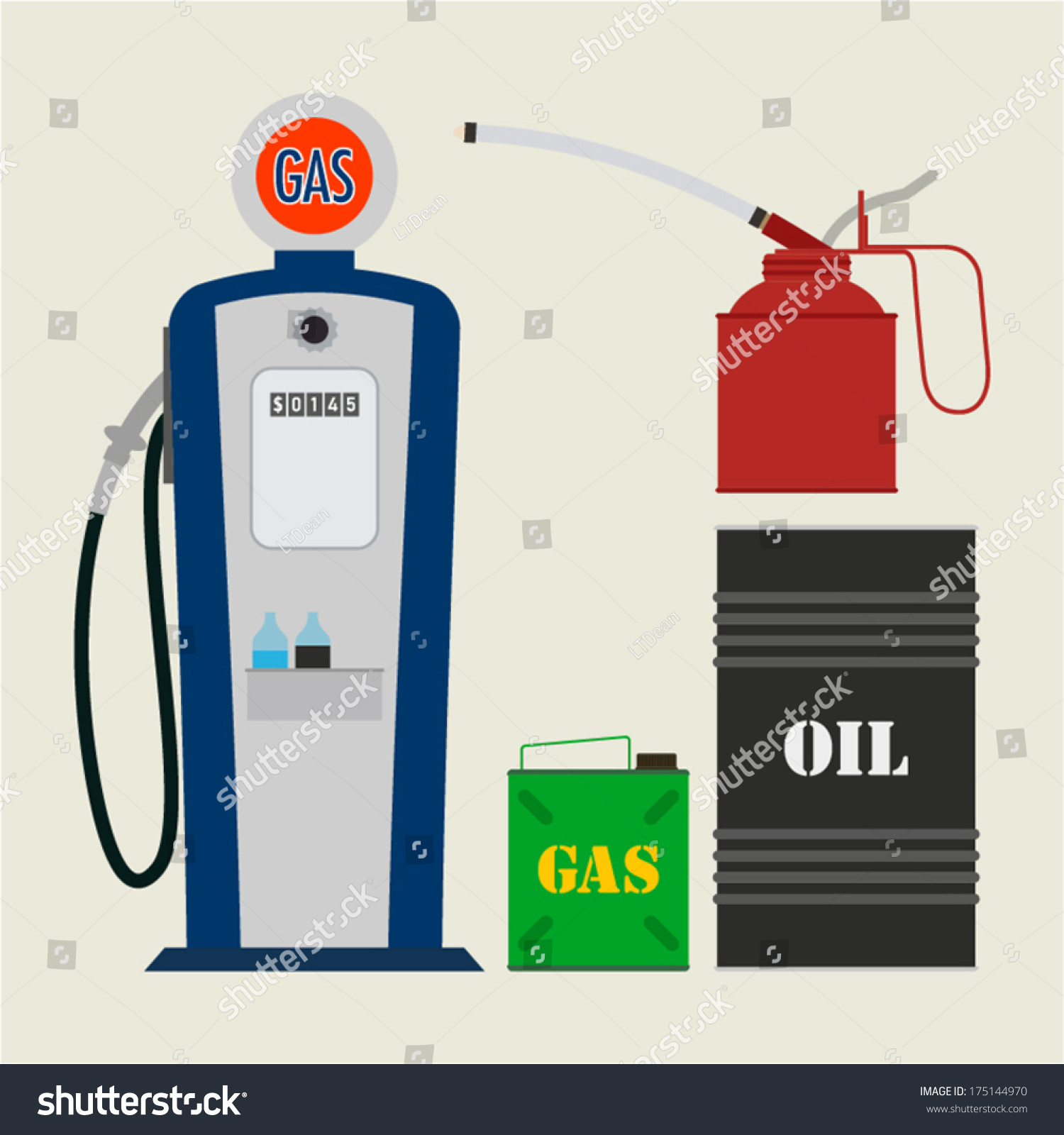 SVG of Vector Gas Station Objects svg