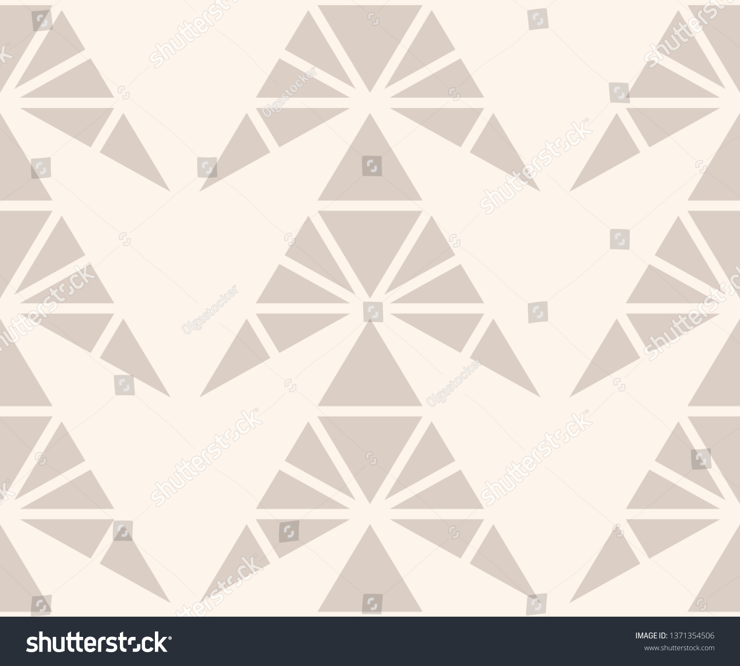 Vector Geometric Pattern Triangles Pyramid Shapes Stock Vector (Royalty ...