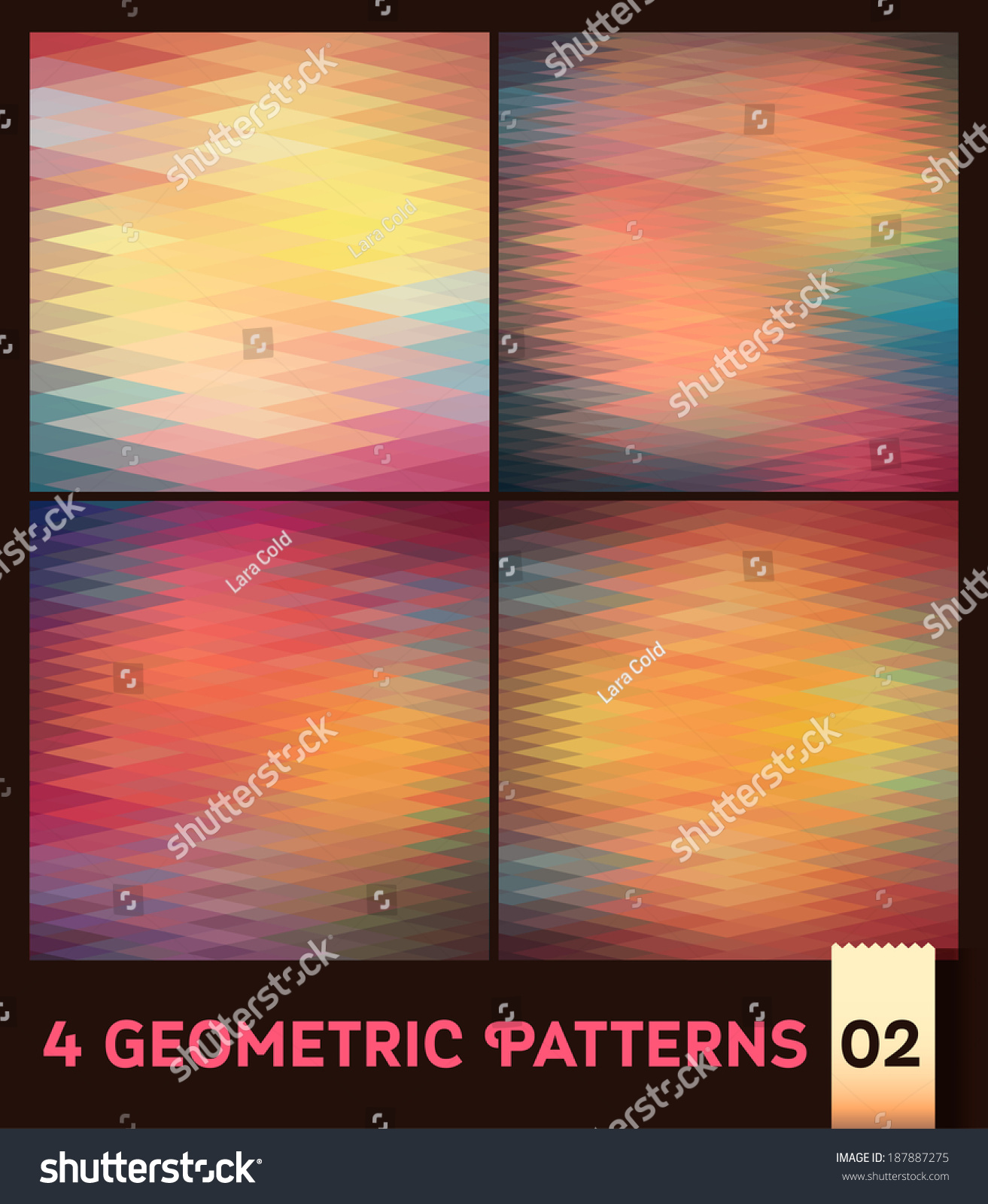 Vector Geometric Spring Triangle Rainbow Background Stock Vector ...