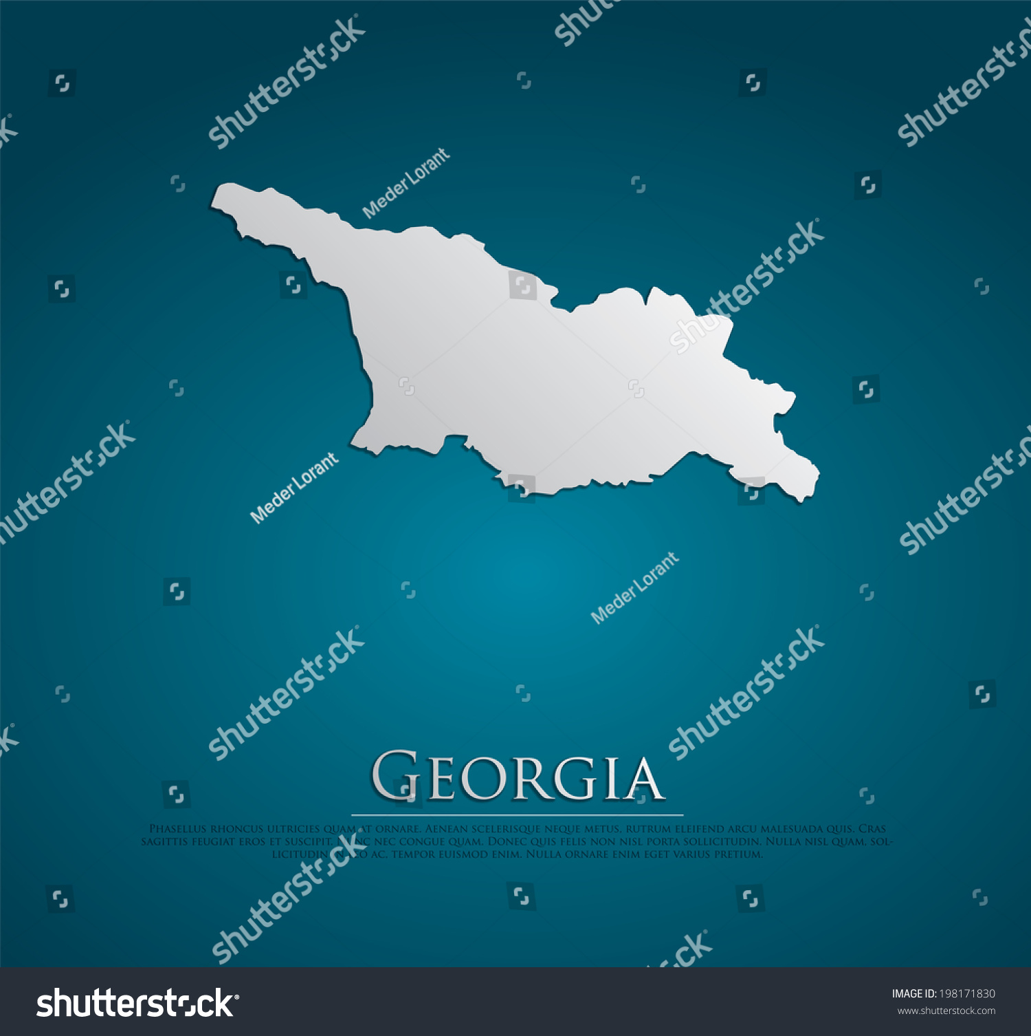Jamaica To Georgia Map Vector Georgia Map Card Paper On Stock Vector (Royalty Free) 198171830 |  Shutterstock