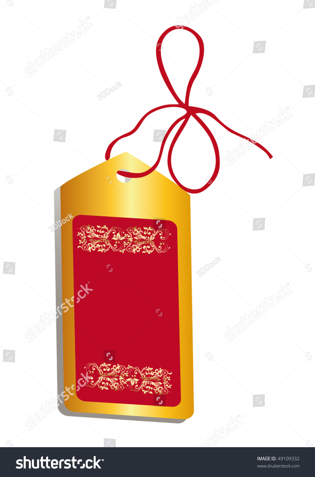 Vector Gift Tag Stock Vector 49109332 - Shutterstock