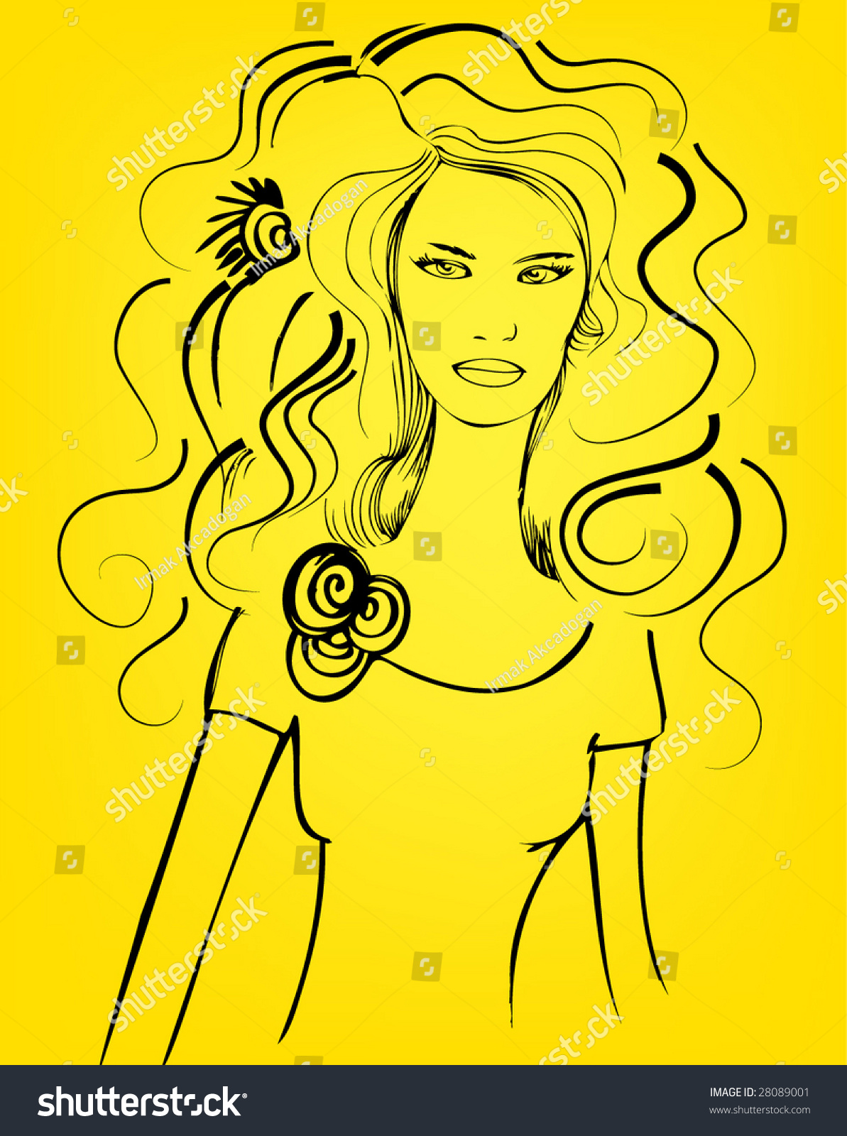 Vector Girl Stock Vector Royalty Free 28089001 Shutterstock 