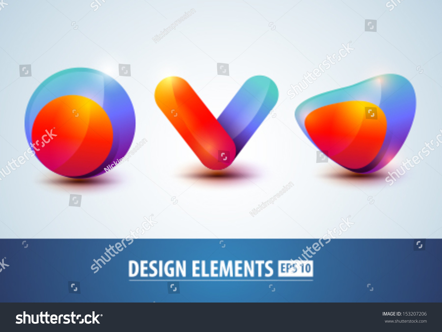 Vector Glossy Design Element Icons Shiny: vector de stock (libre de ...