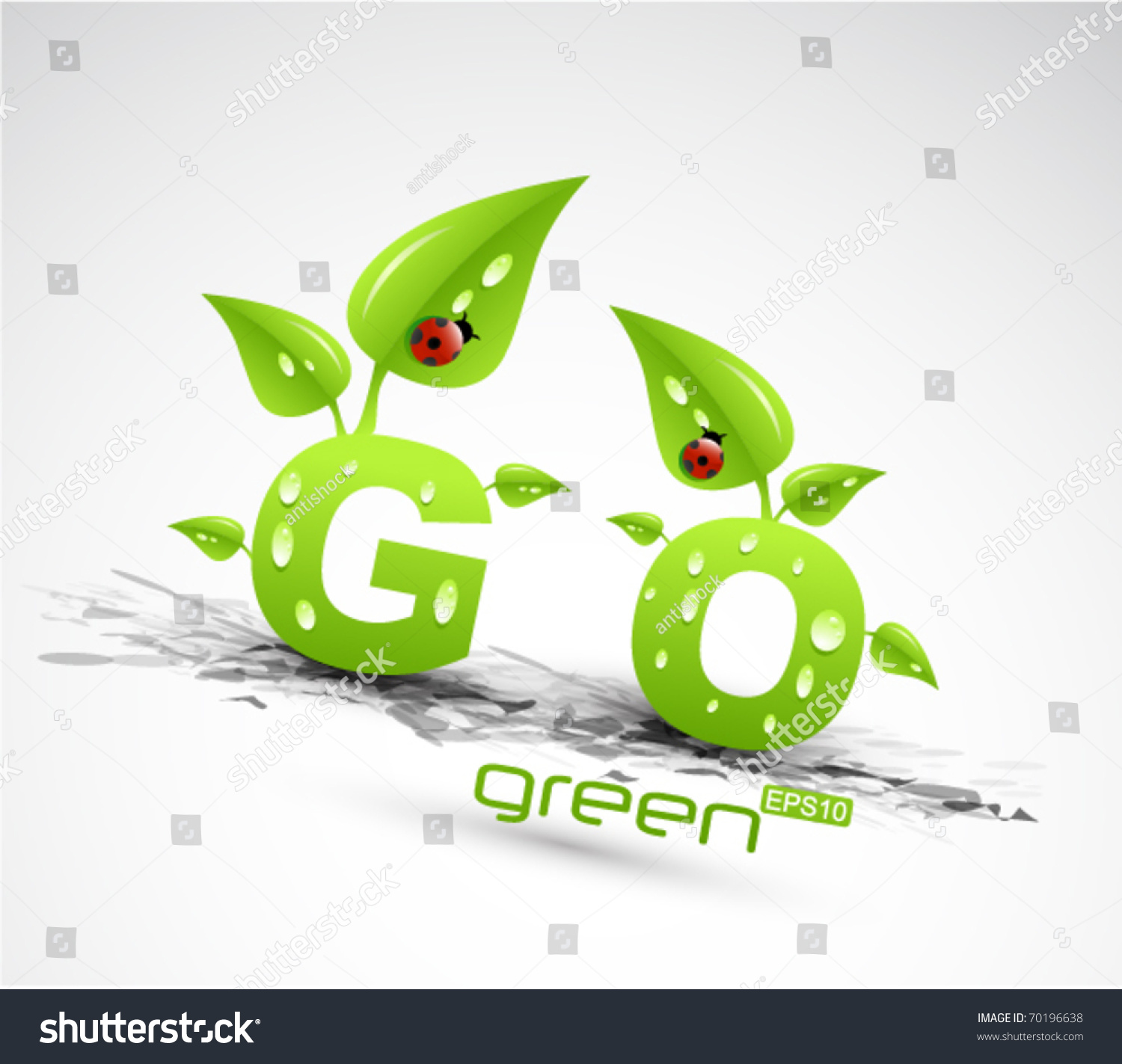 Vector Go Green Concept - 70196638 : Shutterstock