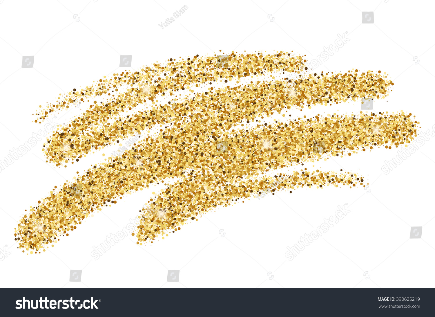 vector gold glitter paint brush stock vector royalty free glitter brush