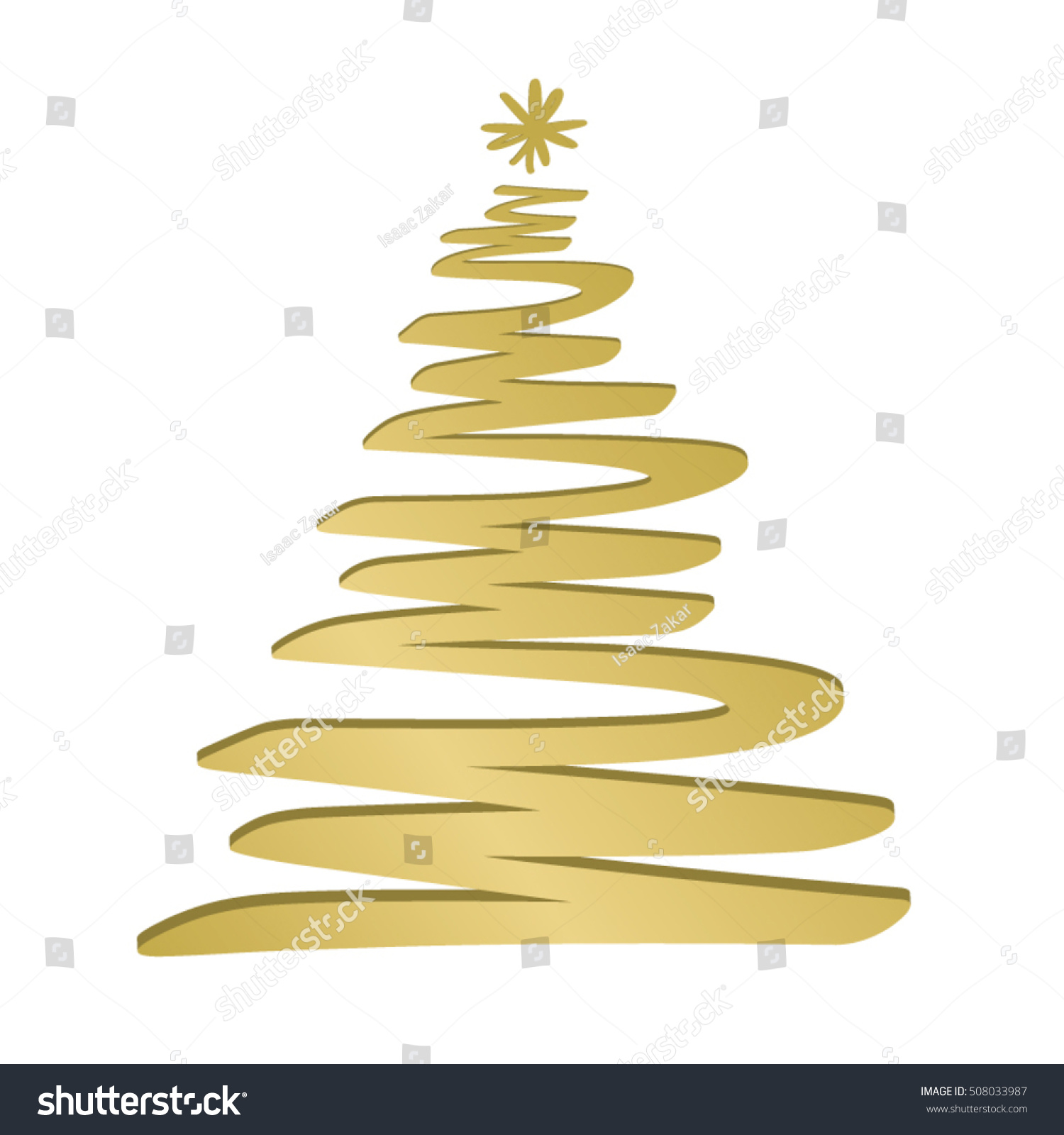 Vector Golden Christmas Tree Illustration Stock Vector Royalty Free Vector Golden Christmas Tree Illustration Stock Vector Royalty Free
