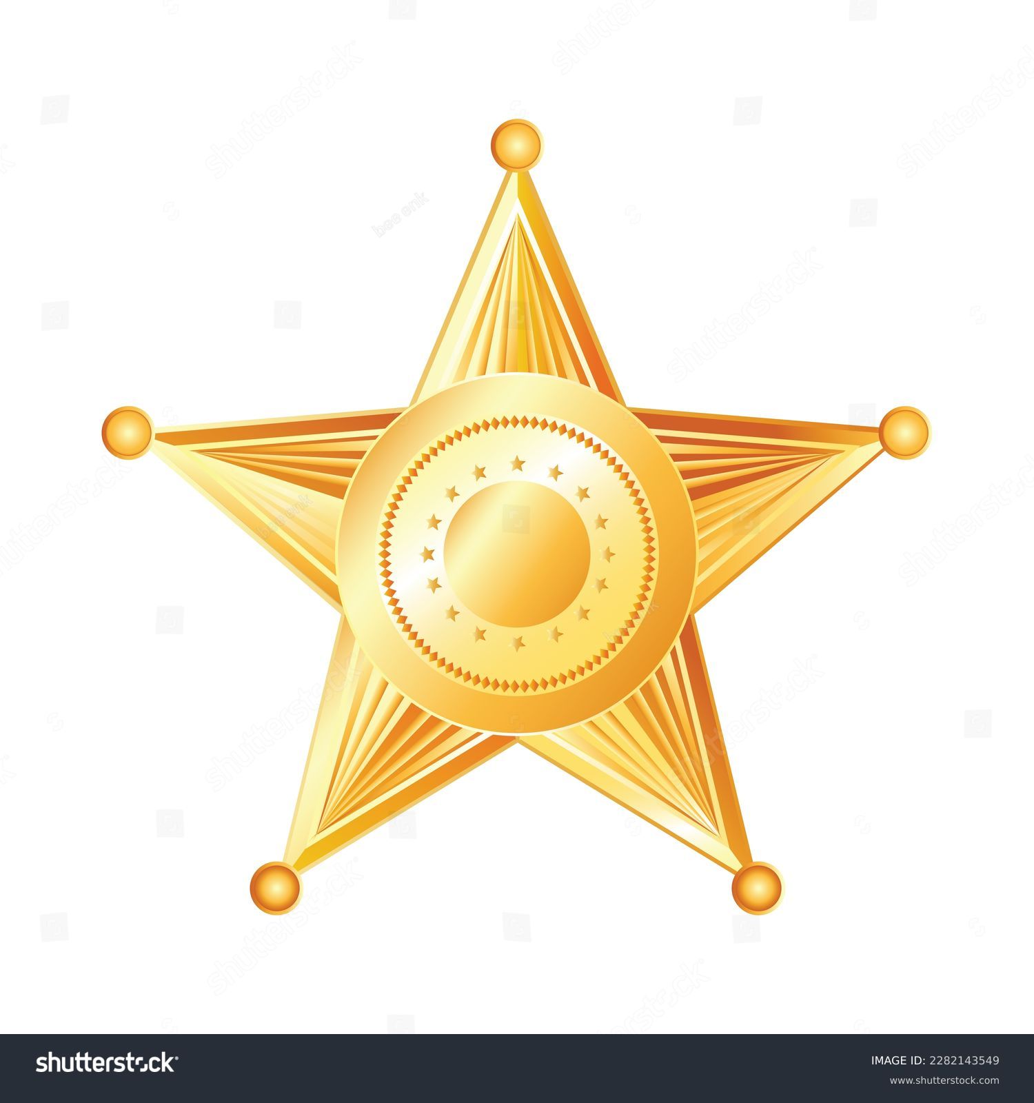 SVG of vector golden stars. flat image of a bright yellow star. five pointed star. sheriff's star svg