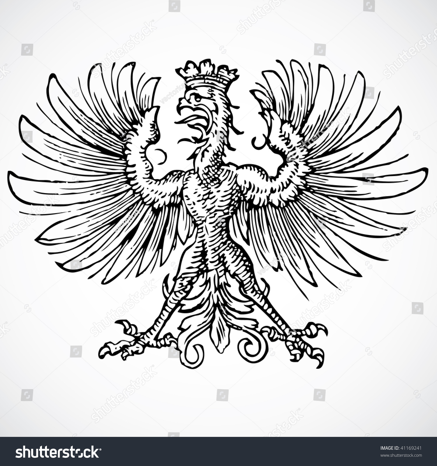 Vector Gothic Eagle - 41169241 : Shutterstock