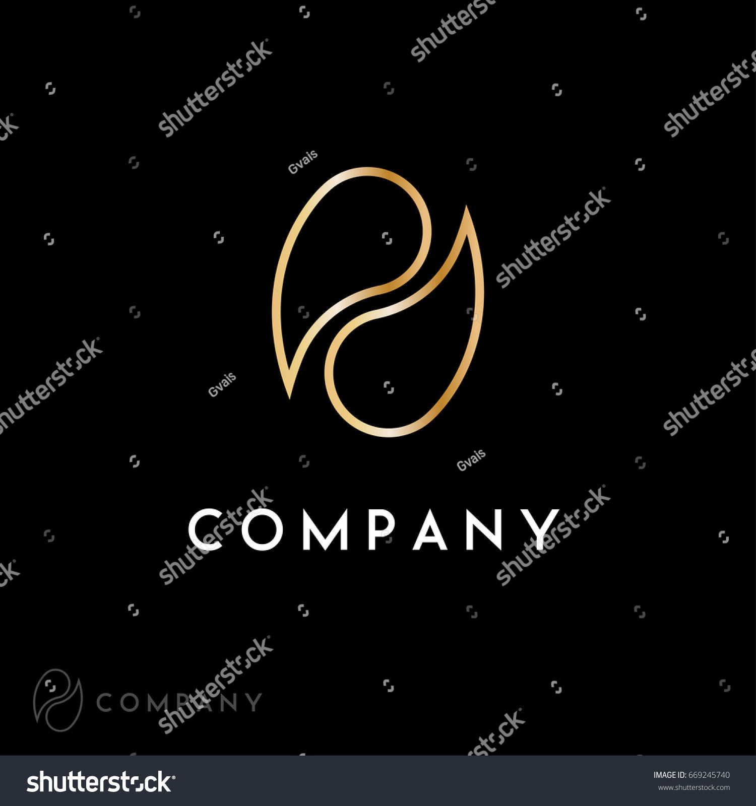 Vector Graphic Abstract Gold Symbol Your Stock Vector (Royalty Free ...