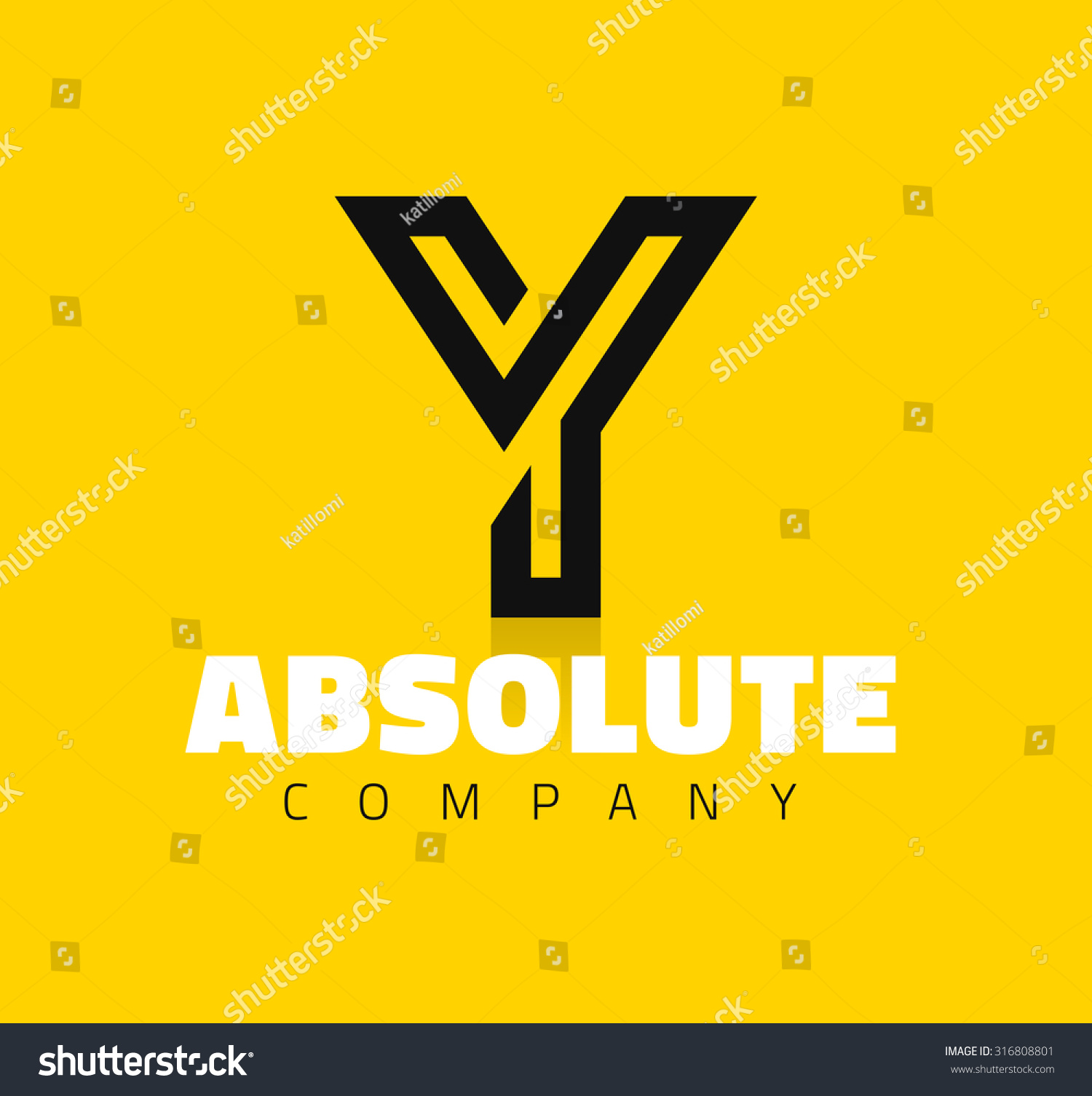 Vector Graphic Creative Line Alphabet Symbol / Letter Y - 316808801 ...