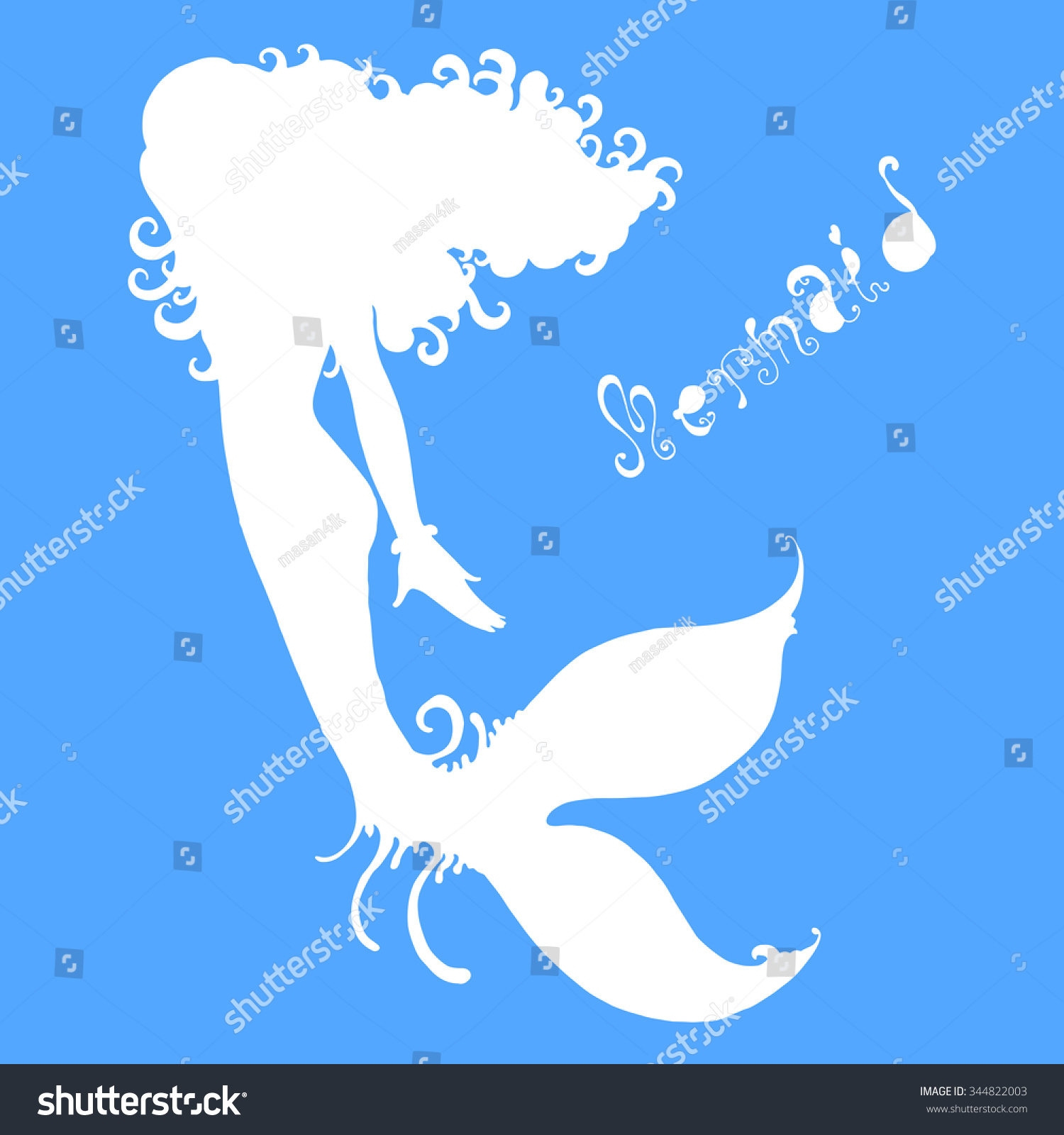 Free Free 334 Curly Hair Mermaid Svg SVG PNG EPS DXF File