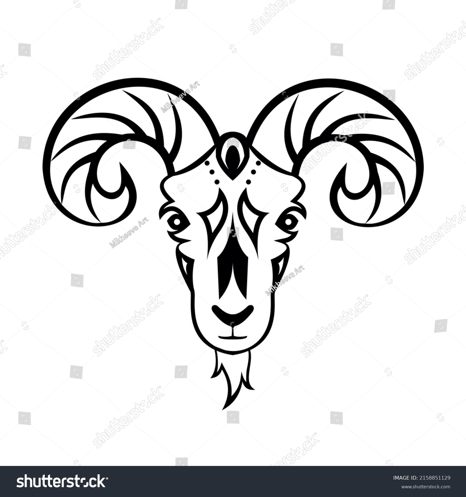 Vector Graphic Illustration Zodiac Signs All Stock Vector (Royalty Free ...