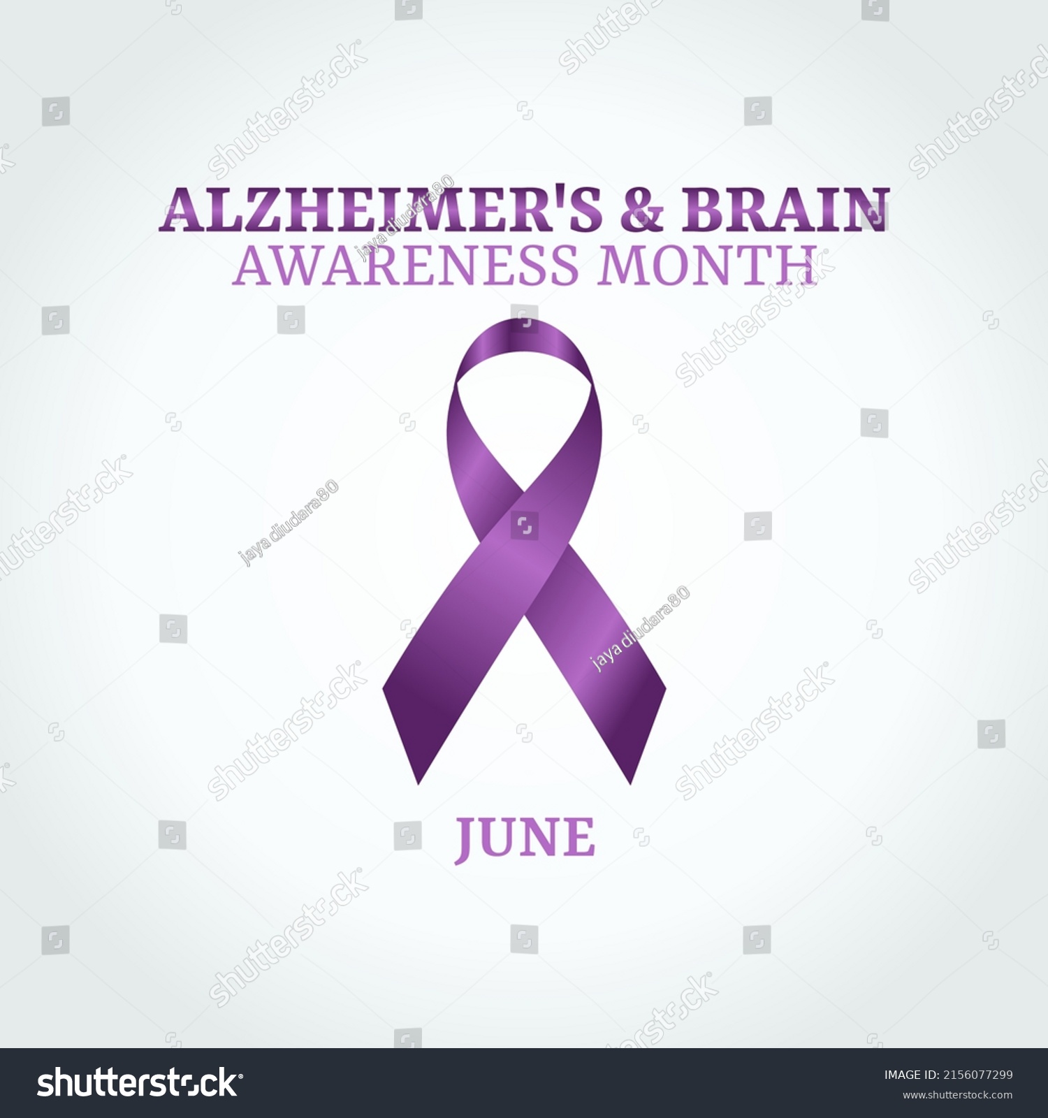 Vector Graphic Alzheimers Brain Awareness Month Stock Vector (Royalty ...