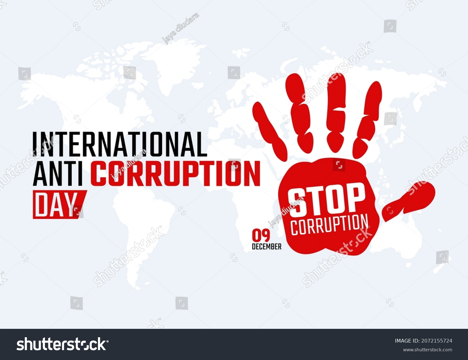SVG of vector graphic of international anti corruption day good for international anti corruption day celebration. flat design. flyer design.flat illustration. svg