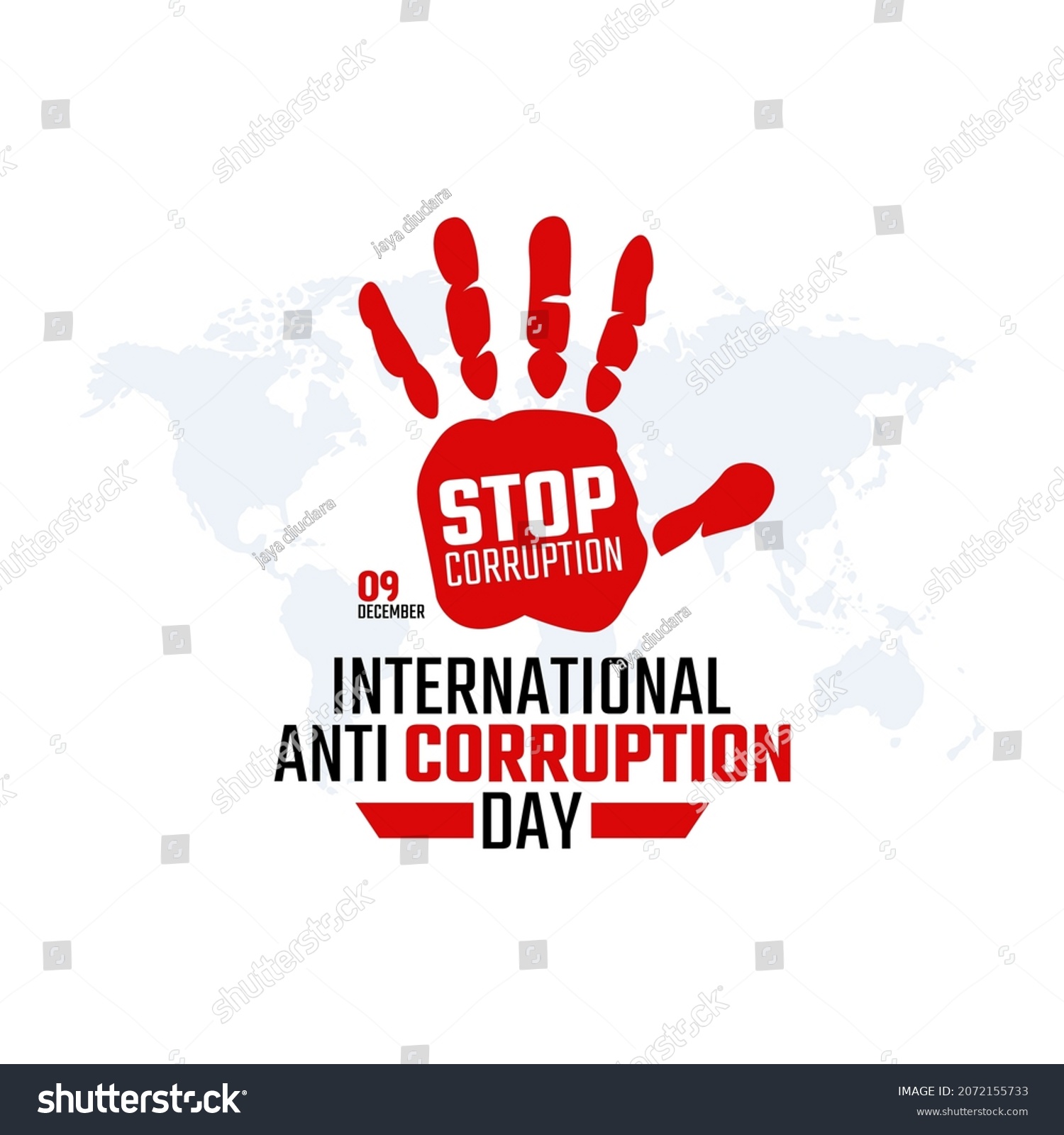 SVG of vector graphic of international anti corruption day good for international anti corruption day celebration. flat design. flyer design.flat illustration. svg