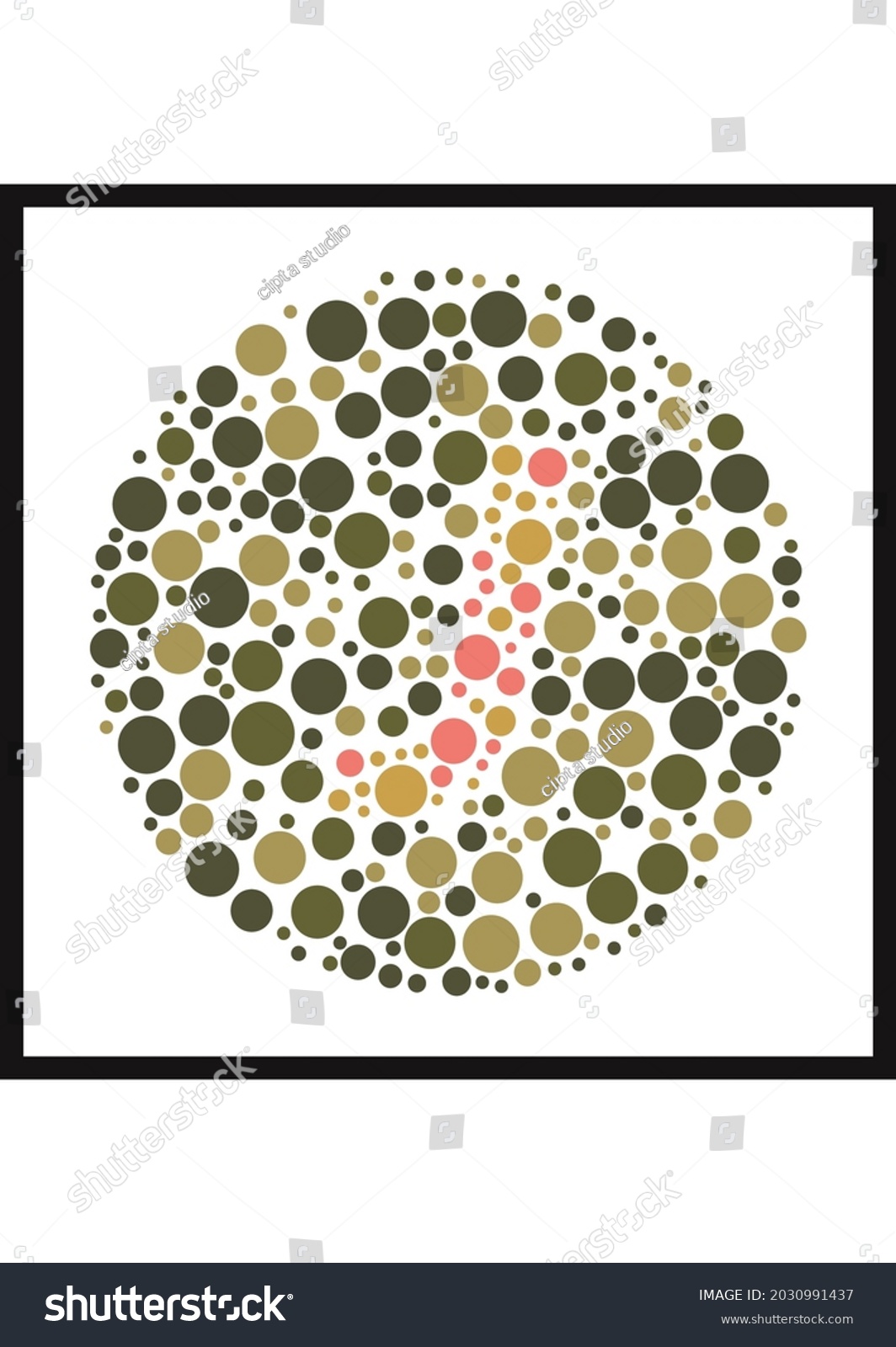 Vector Graphic Ishihara Color Test Color Stock Vector Royalty Free Vector Graphic Ishihara Color Test Color Stock Vector Royalty Free