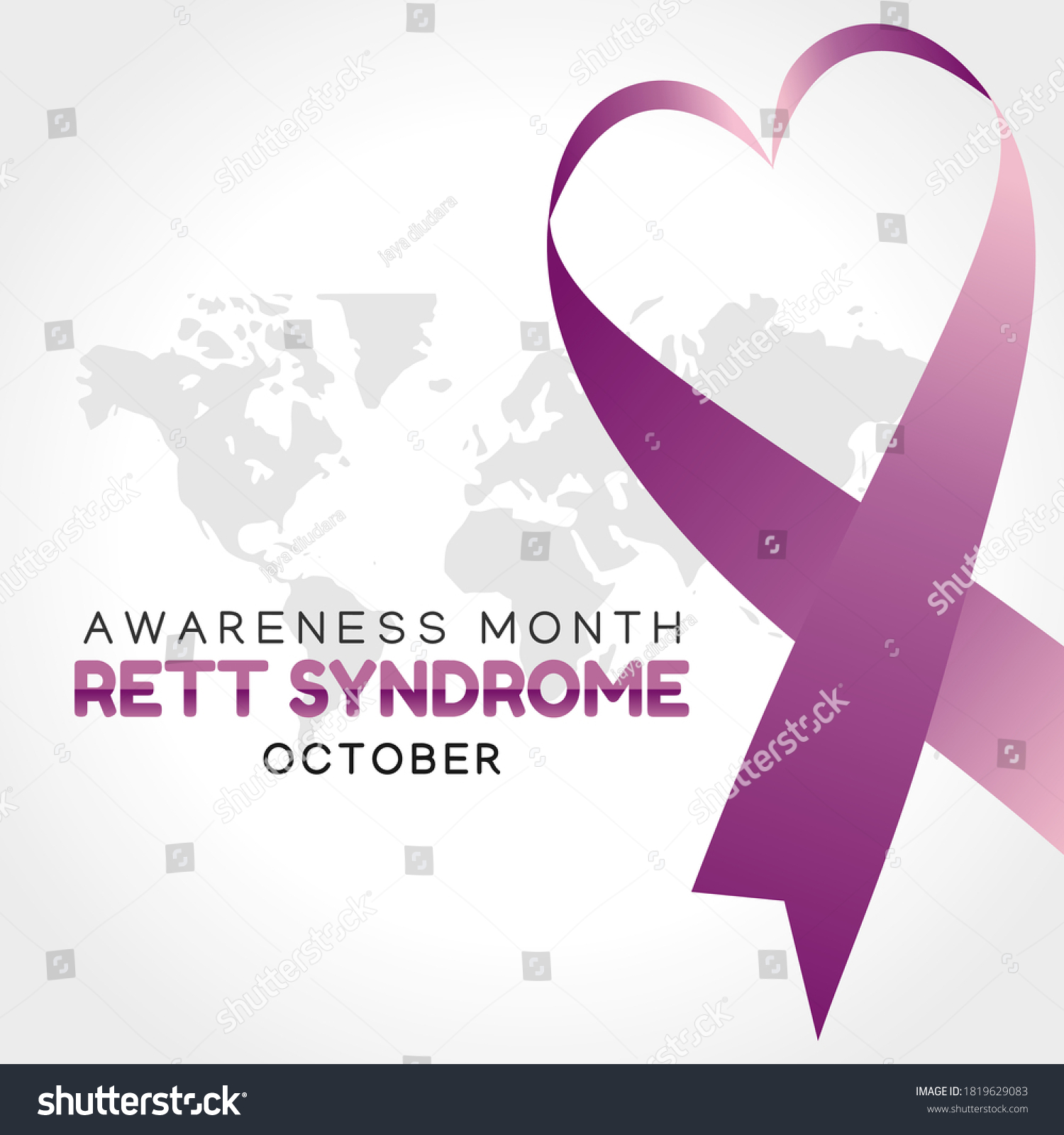 SVG of Vector graphic of rett syndrome awareness month good for rett syndrome awareness month celebration. flat design. flyer design.flat illustration. svg