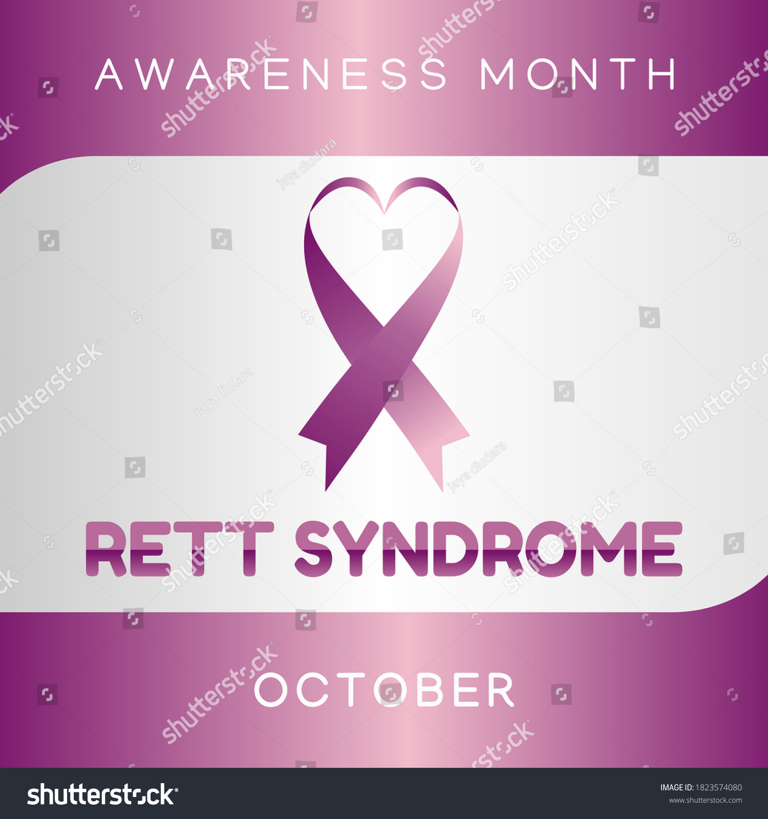 SVG of Vector graphic of rett syndrome awareness month good for  rett syndrome awareness month celebration. flat design. flyer design.flat illustration. svg
