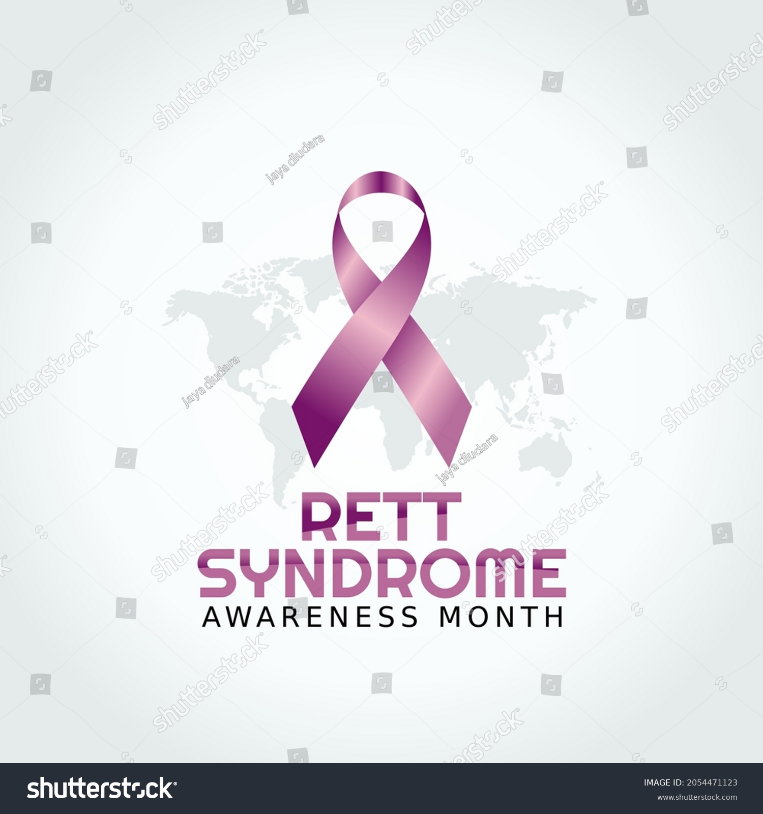 SVG of vector graphic of rett syndrome awareness month good for rett syndrome awareness month celebration. flat design. flyer design.flat illustration. svg