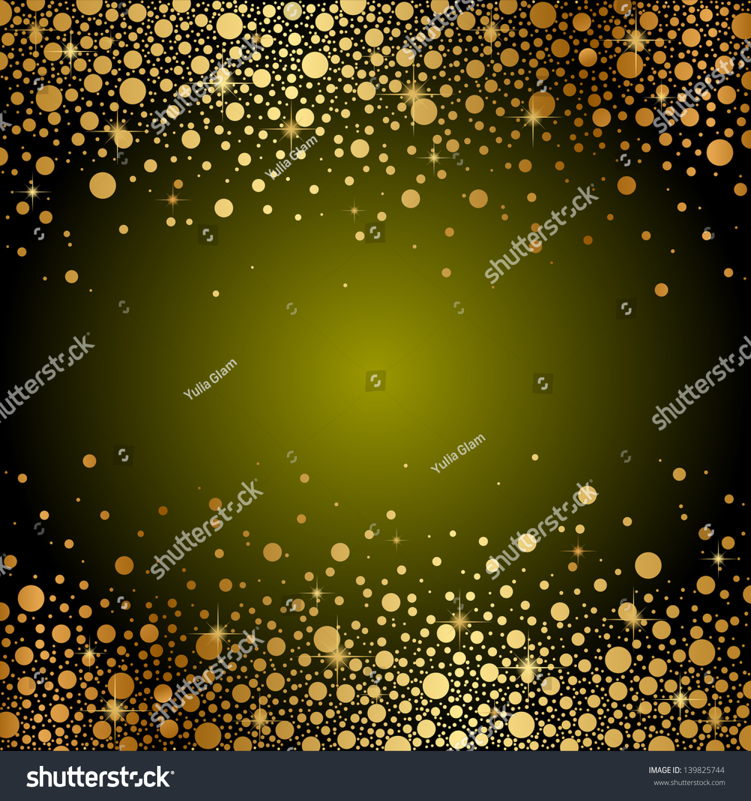 Vector Green Gold Luxury Background Stock Vector 139825744 - Shutterstock