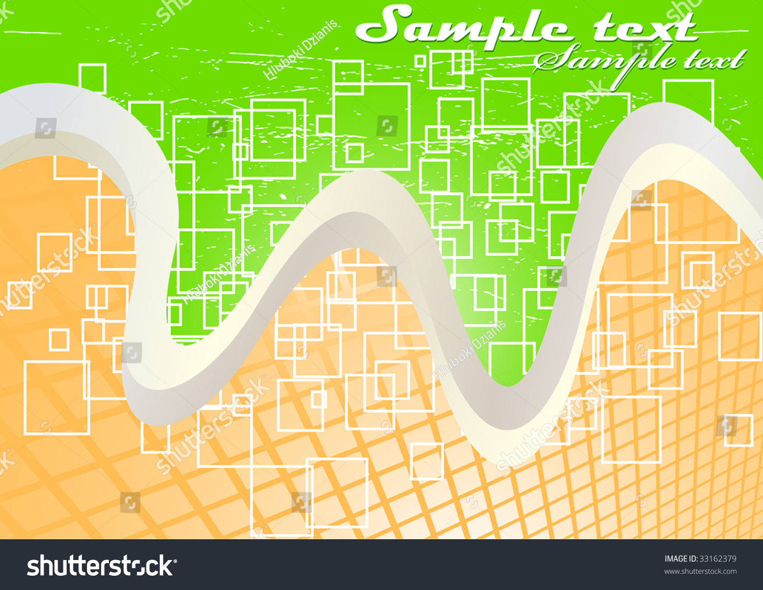Vector Green Orange Background Clipart Stock Vector (Royalty Free