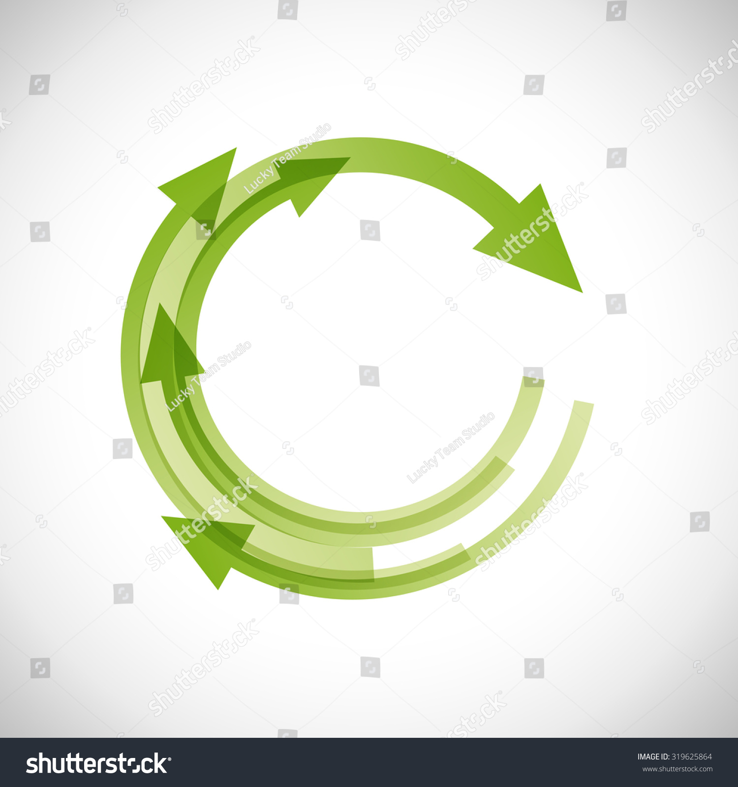 Vector Green Arrows Background Stock Vector (Royalty Free) 319625864 ...