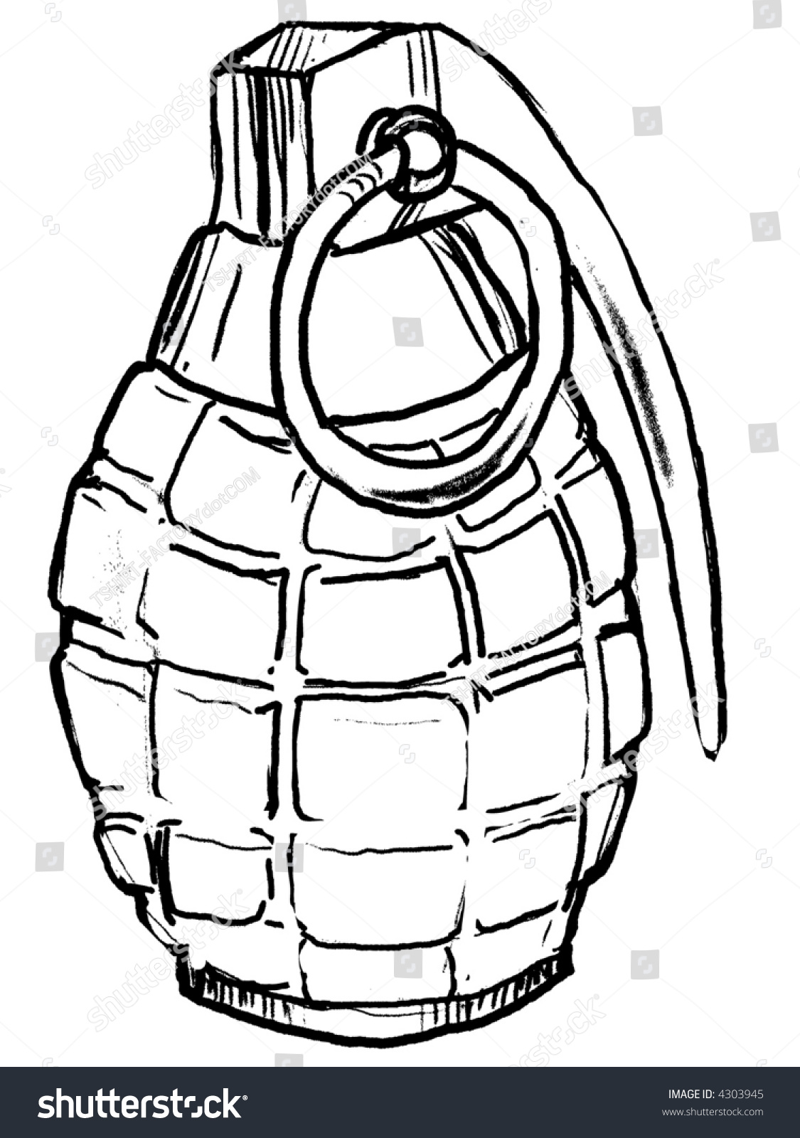 Vector Grenade - 4303945 : Shutterstock