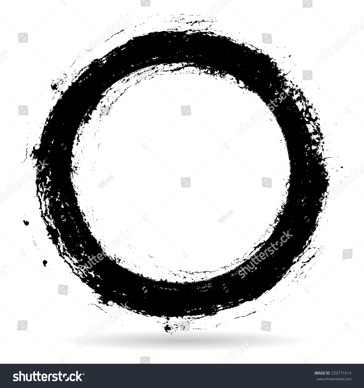 circle vector grunge Stock Grunge Vector Border 233771614 Circle Vector Frame