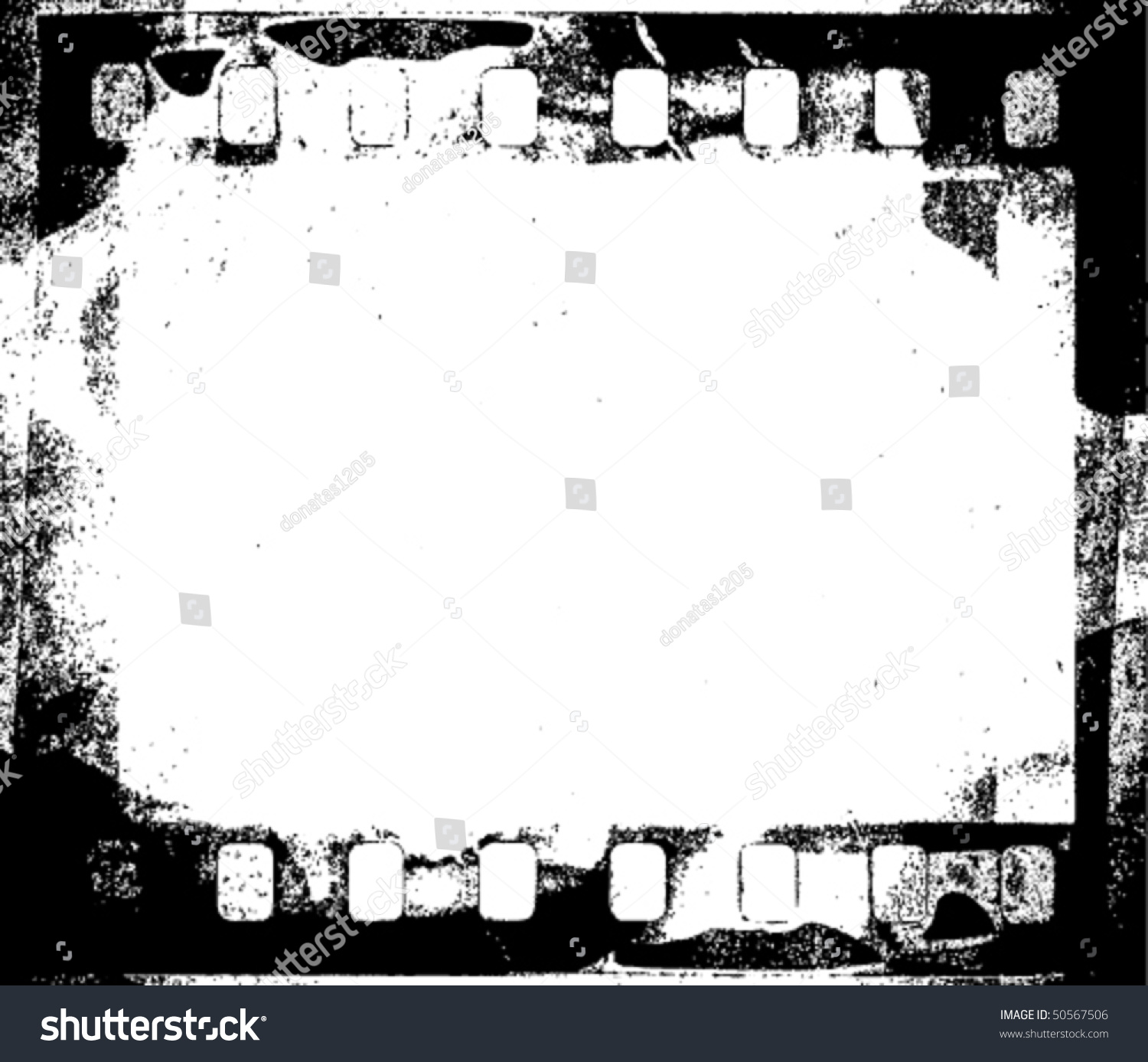 Vector Grunge Film Strip Frame Stock Vector Royalty Free Shutterstock