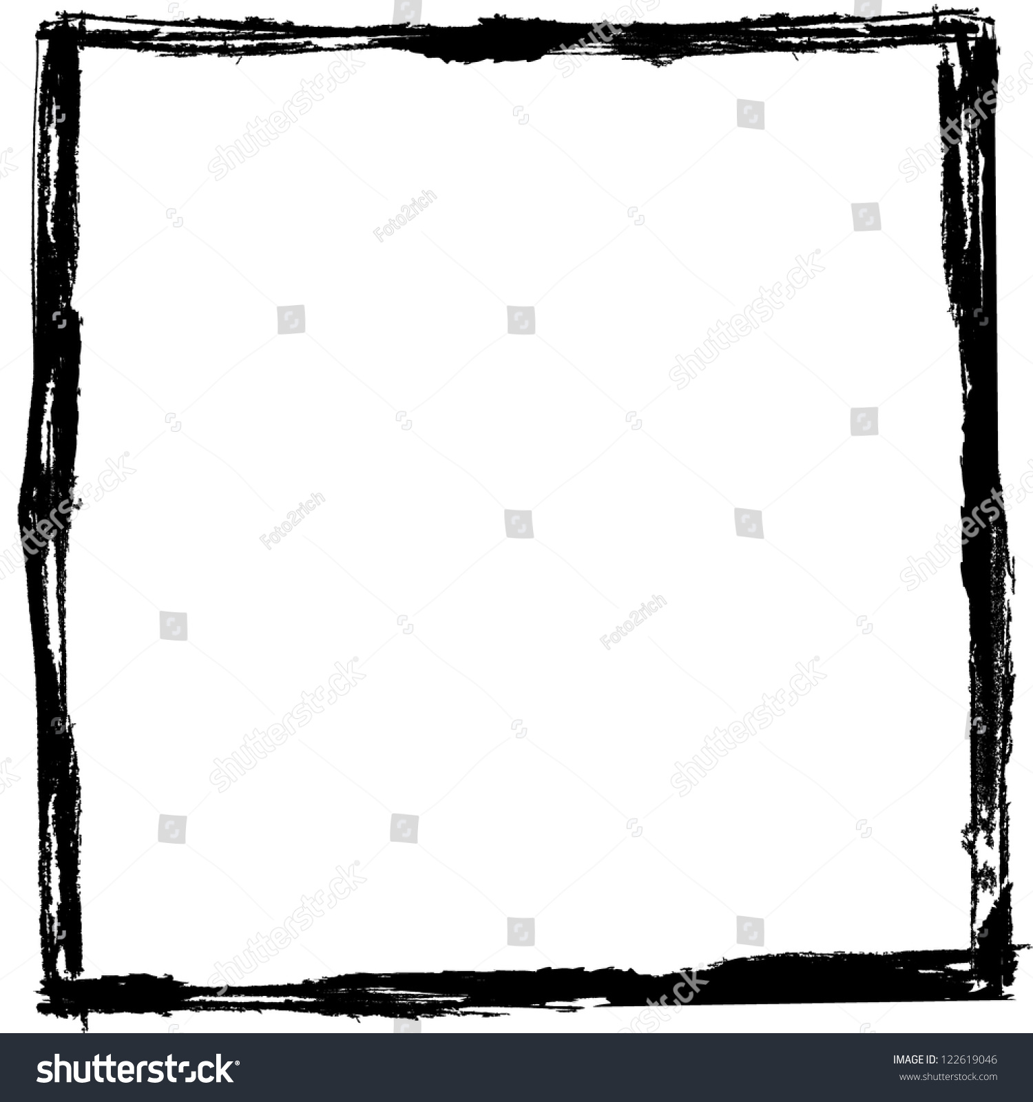 Vector Grunge Frame Black White Eps10 Stock Vector 122619046 - Shutterstock