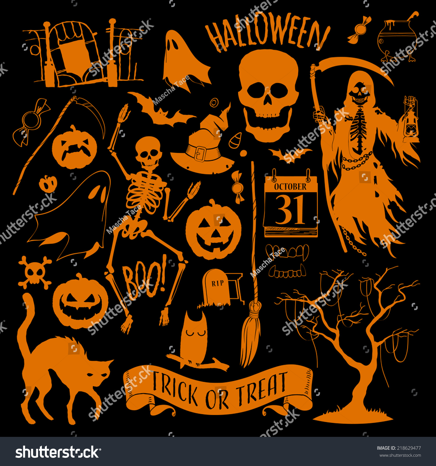 halloween decoration set