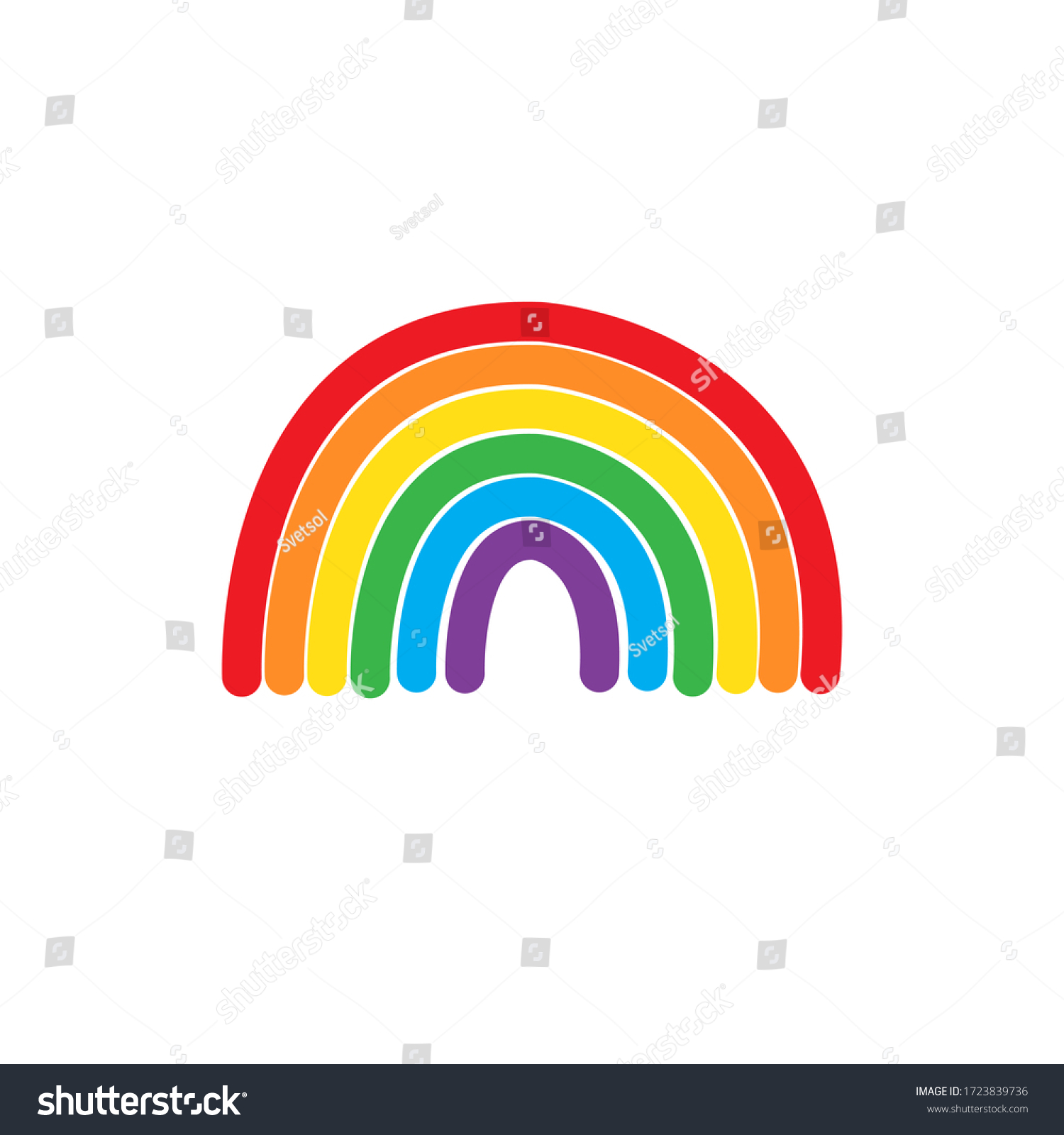 Vector Hand Drawn Doodle Sketch Lgbt Stock Vector Royalty Free 1723839736