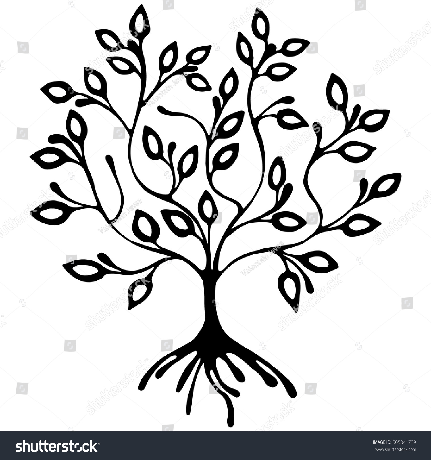 Vector Hand Drawn Illustration Decorative Ornamental Stock Vector ...