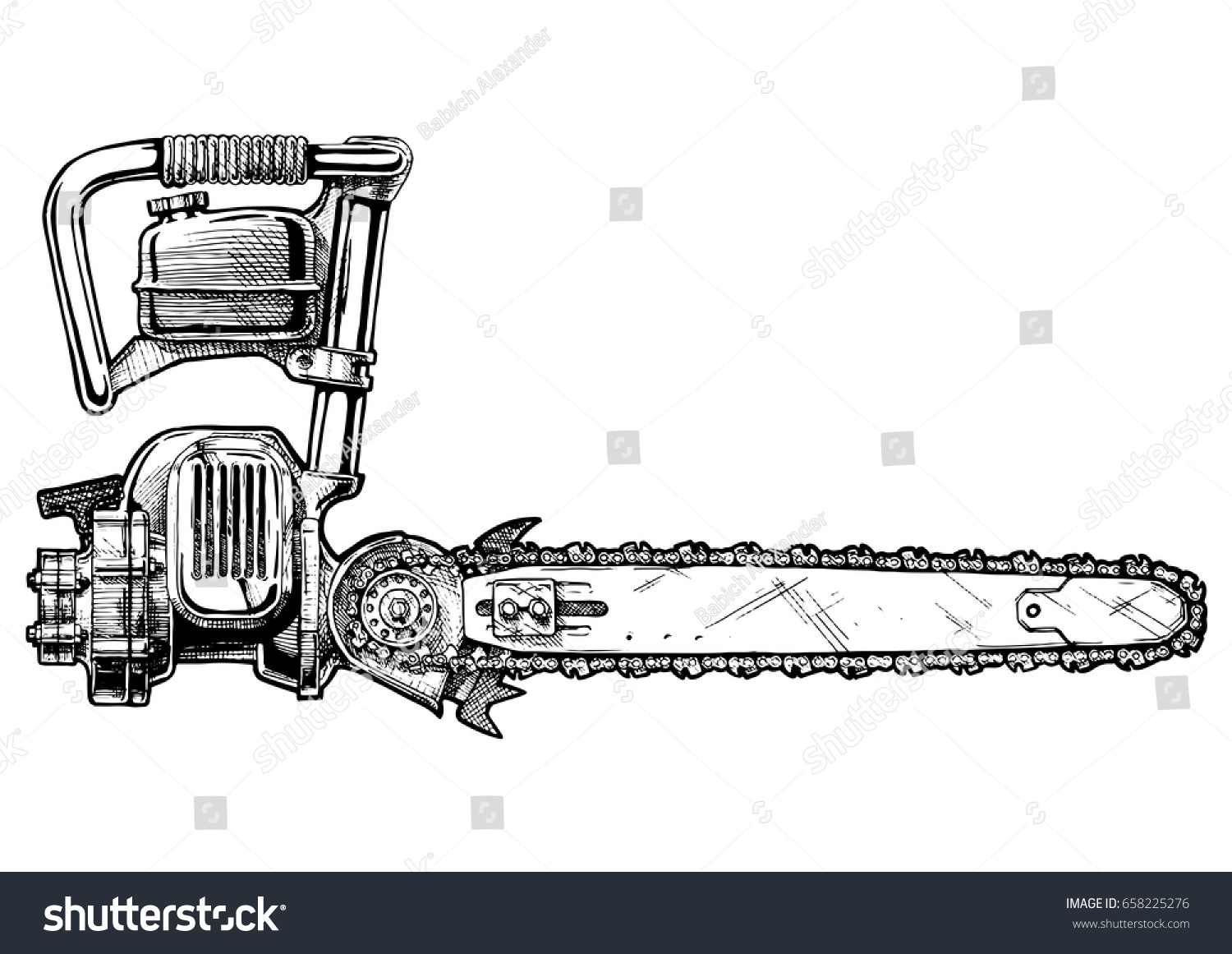 Chainsaw sketch Images, Stock Photos & Vectors Shutterstock