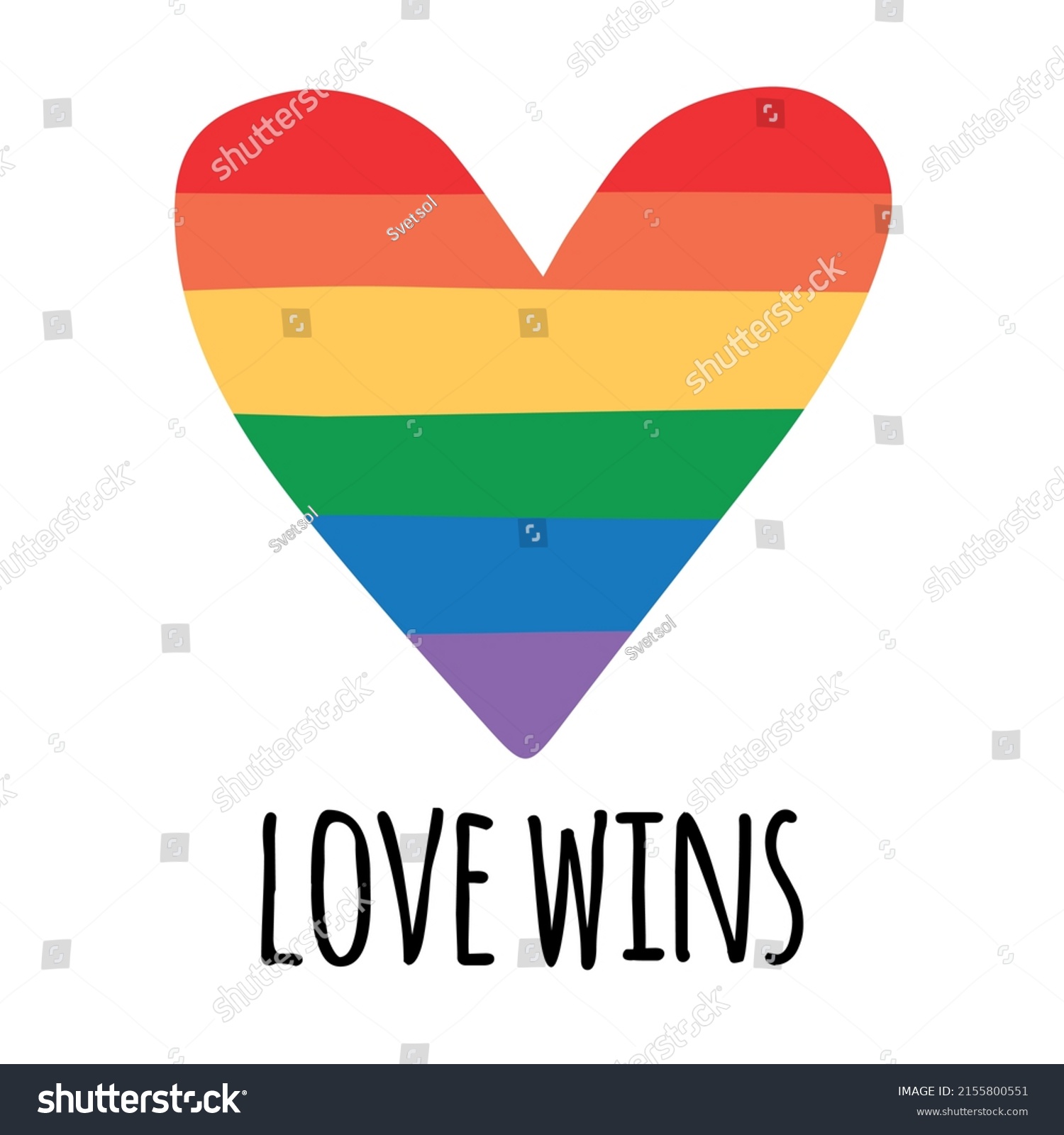 Vector Hand Drawn Lgbtq Rainbow Flag Stock Vector Royalty Free