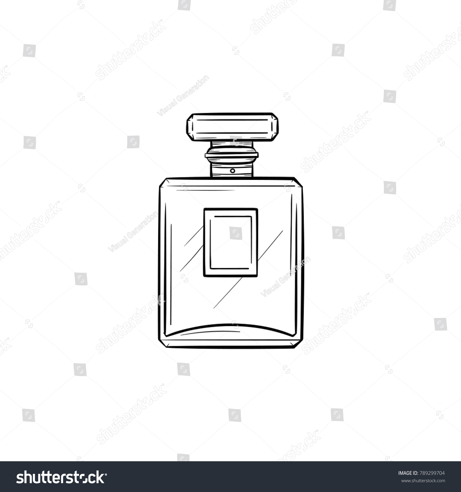 SVG of Vector hand drawn Perfume outline doodle icon. Perfume sketch illustration for print, web, mobile and infographics isolated on white background. svg