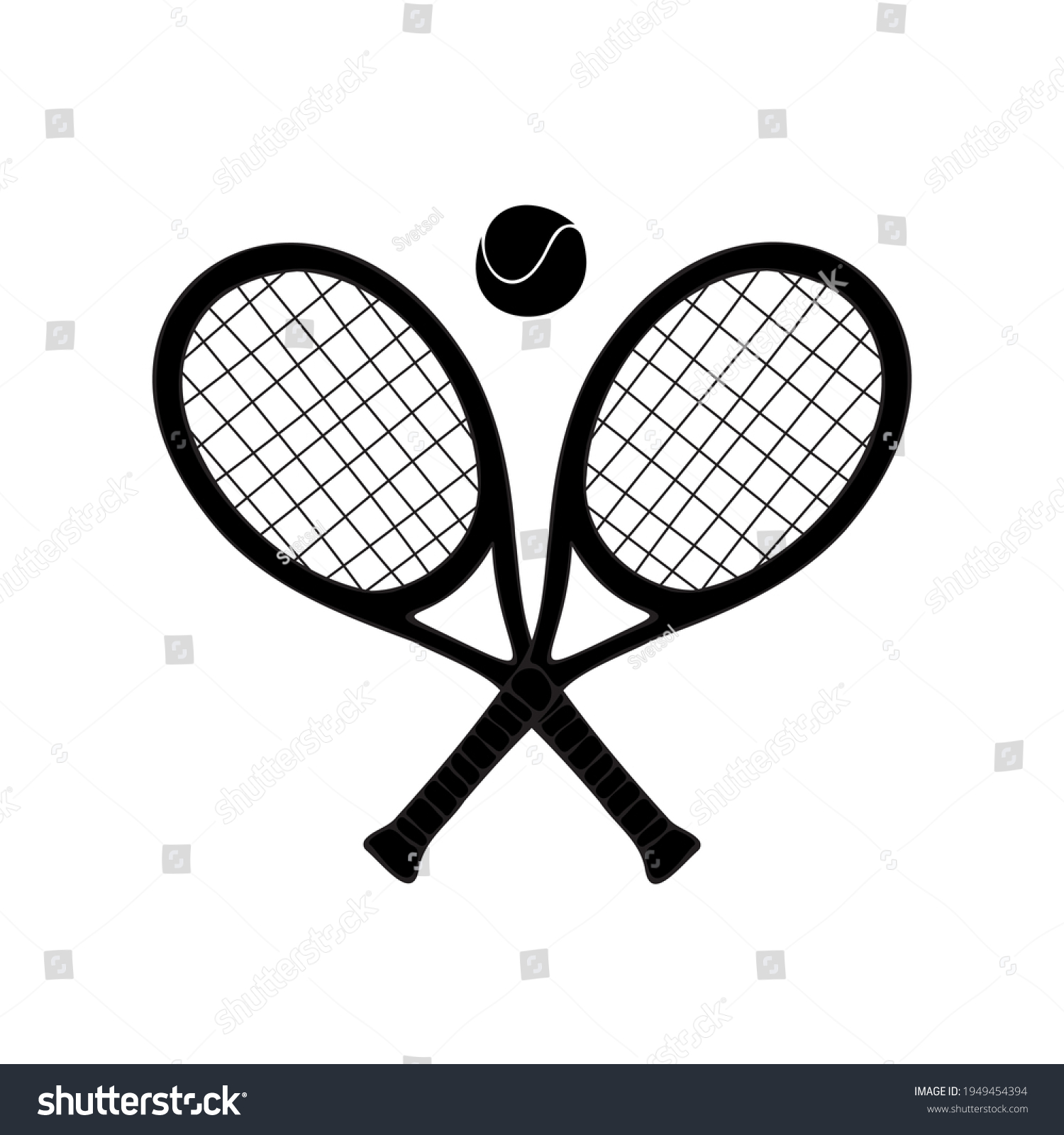 474 Crossed tennis racquets Images, Stock Photos & Vectors | Shutterstock