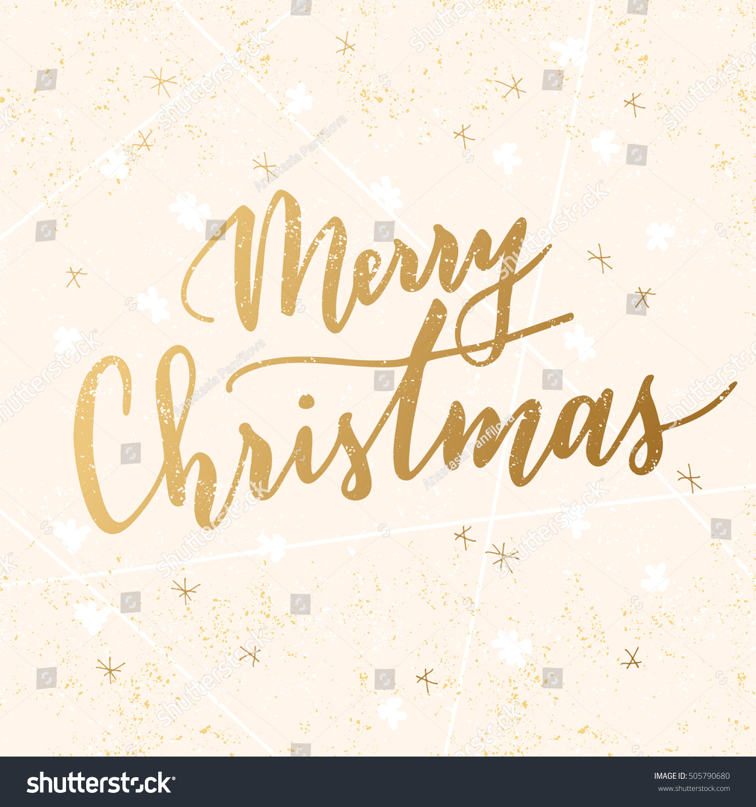 Vector Hand Written Greeting Merry Christmas Stock Vector …