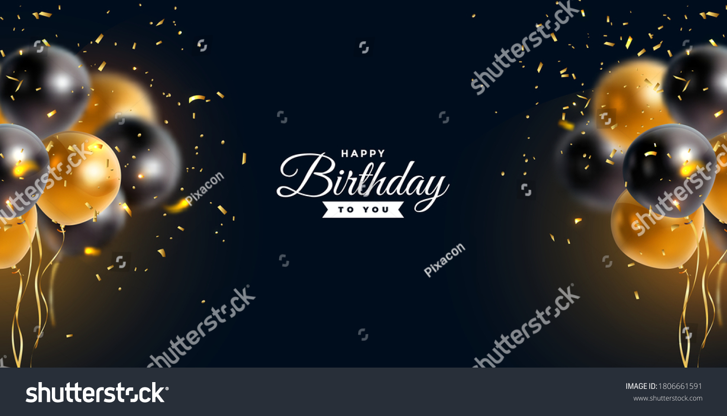 167,503 Black and gold birthday Images, Stock Photos & Vectors