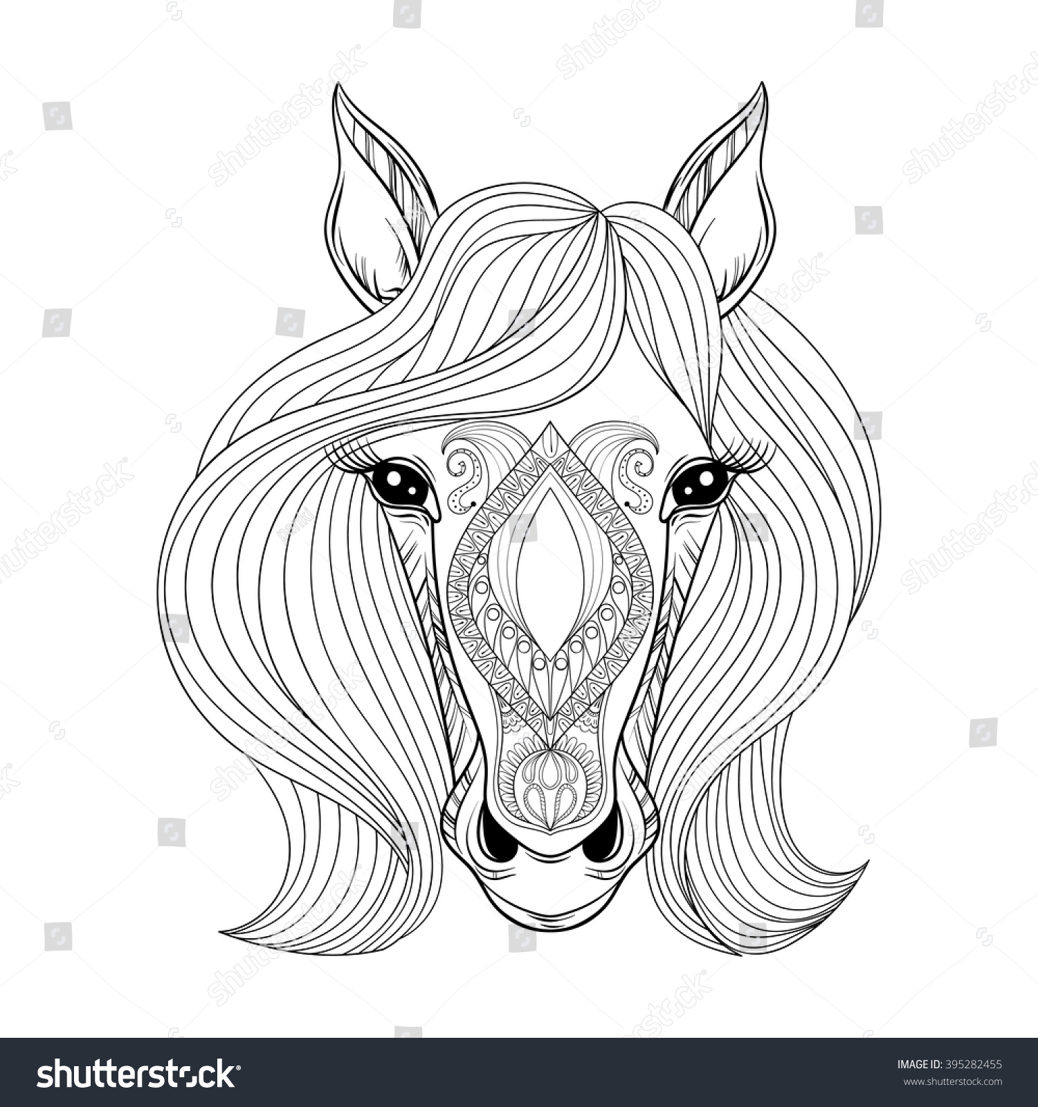 Featured image of post Detailed Horse Head Coloring Pages Click on the coloring page to open in a new window and print