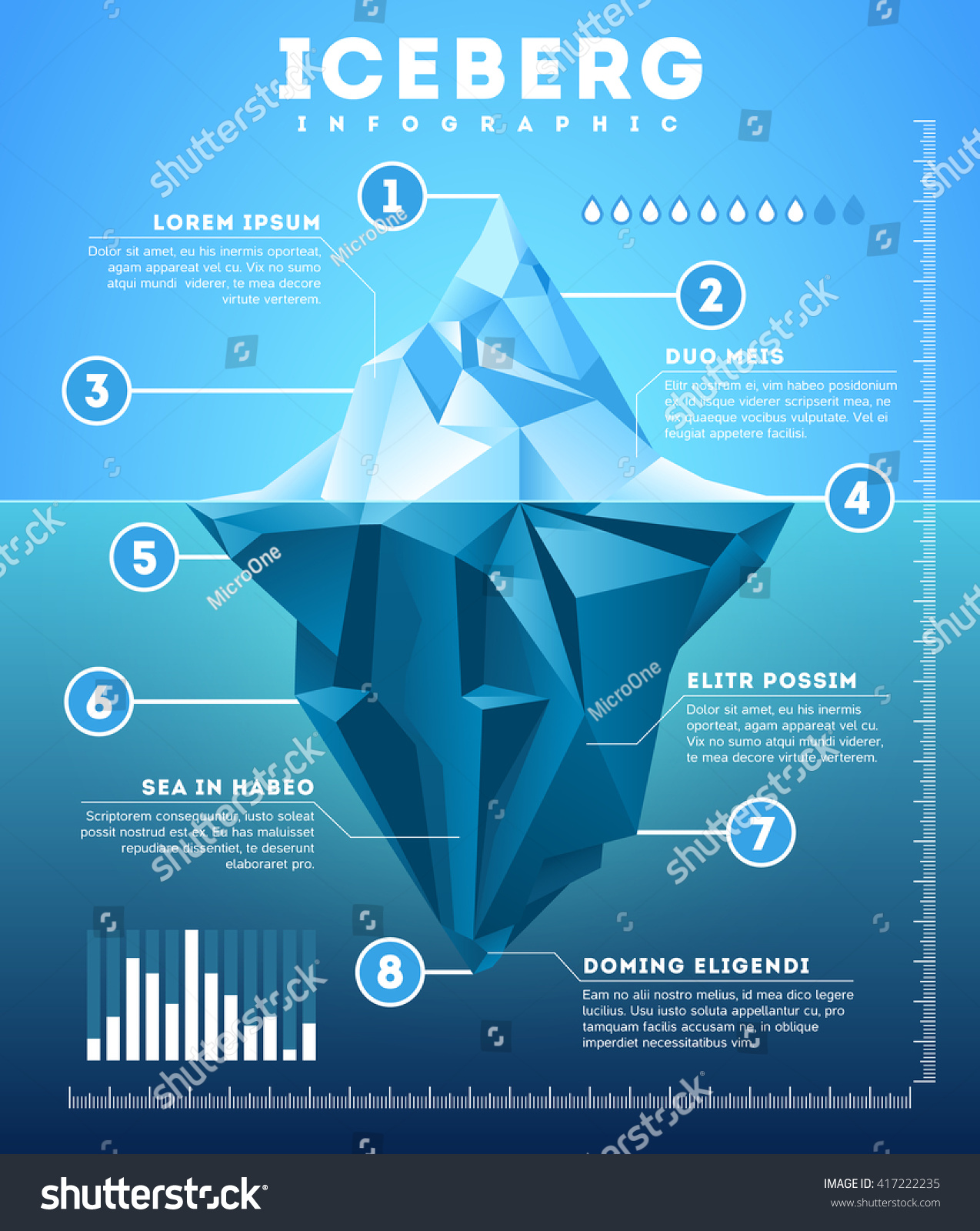 Iceberg Infographic Template