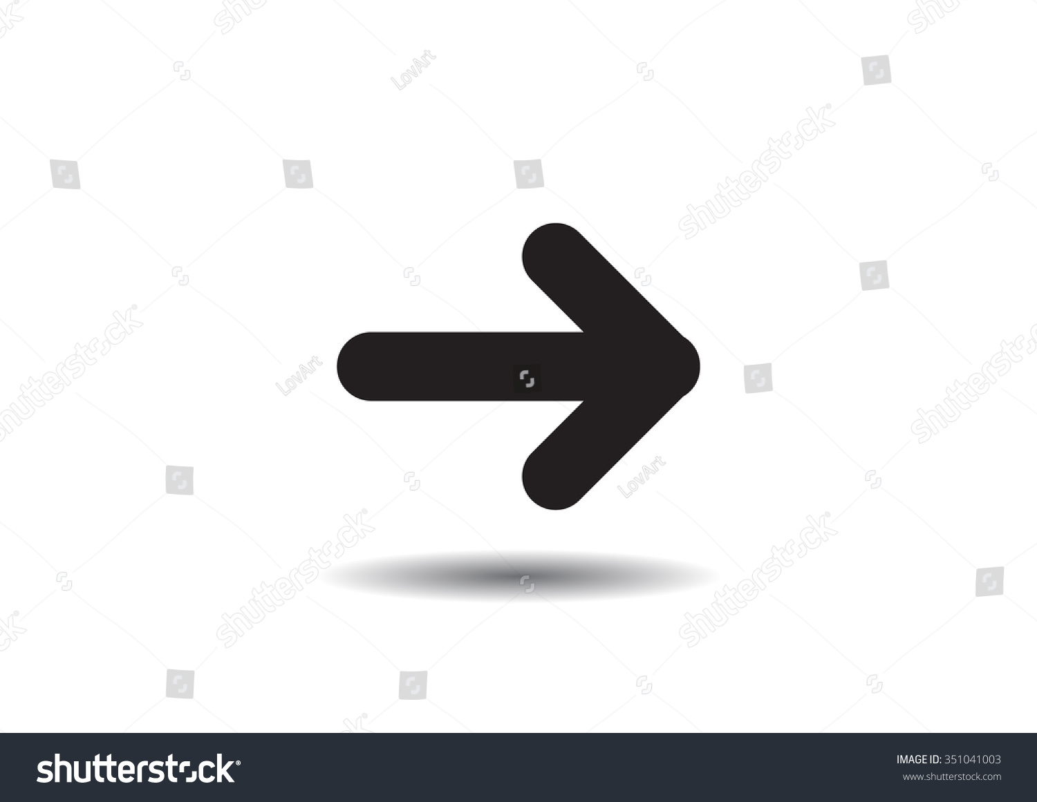 Vector Icon Arrow - 351041003 : Shutterstock