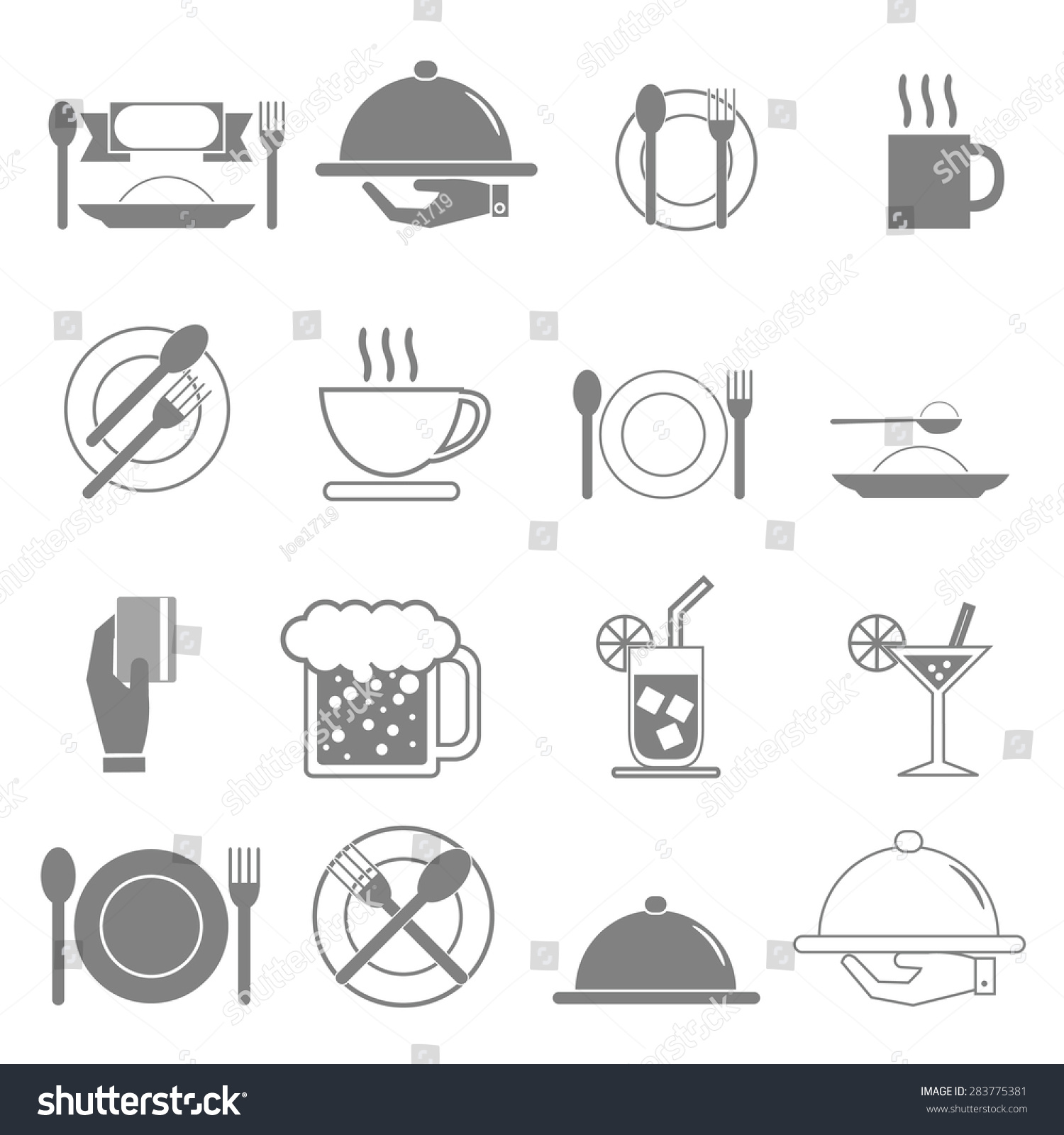 Vector Icon, Food And Beverages. - 283775381 : Shutterstock