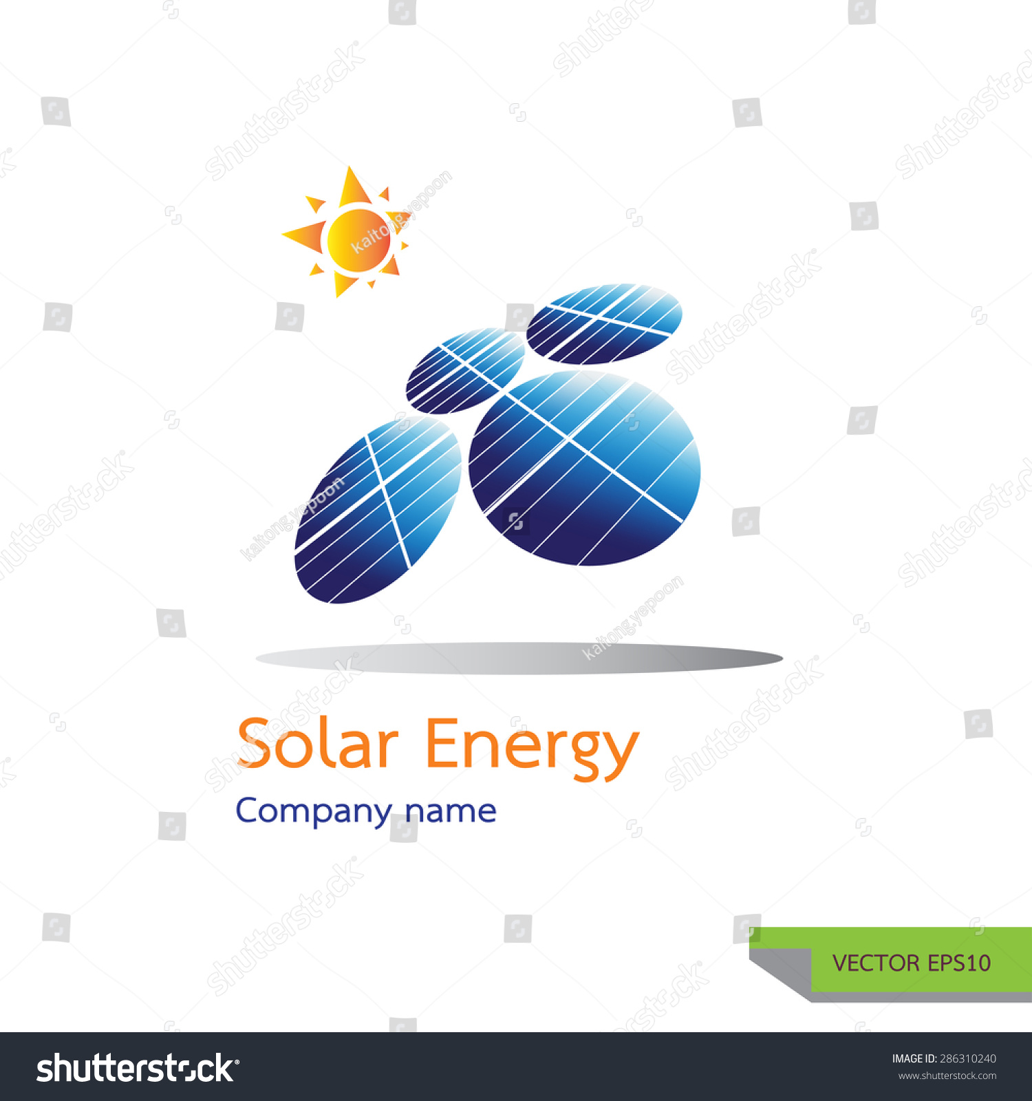 Vector Icon Made From Photovoltaic Module Symbols. Solar Energy Logo ...