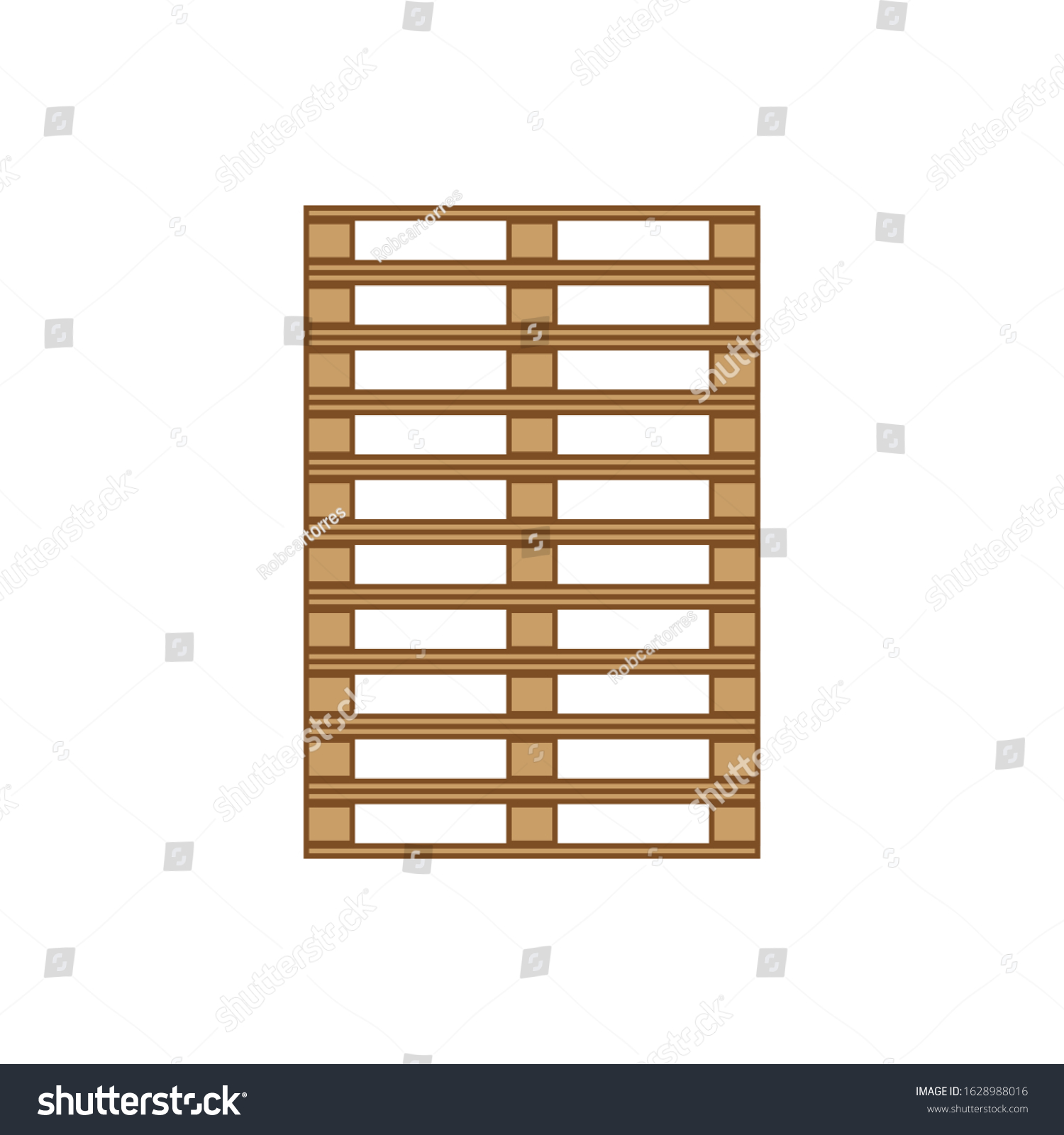 Vector Icon Wooden Pallet Transport Stock Vector (Royalty Free ...